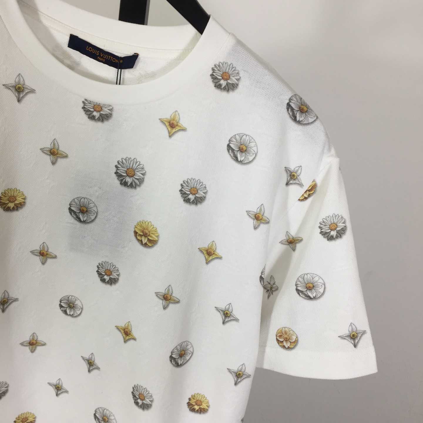 Louis Vuitton Overprinted Monogram Jacquard T-Shirt   1AJRAG - FashionPlug
