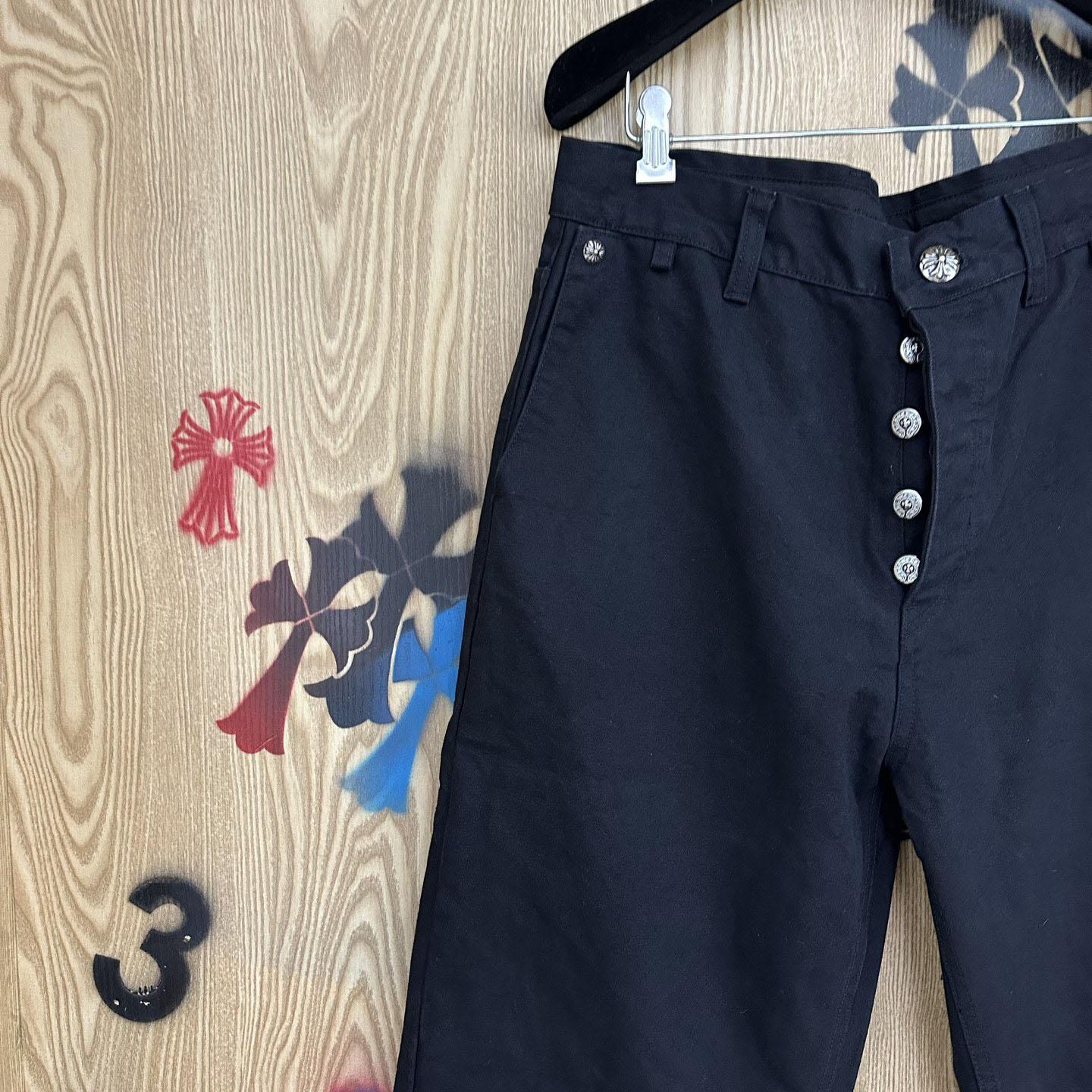 Chrome Hearts Cross Patch Double Knee Carpenter Pants - FashionPlug