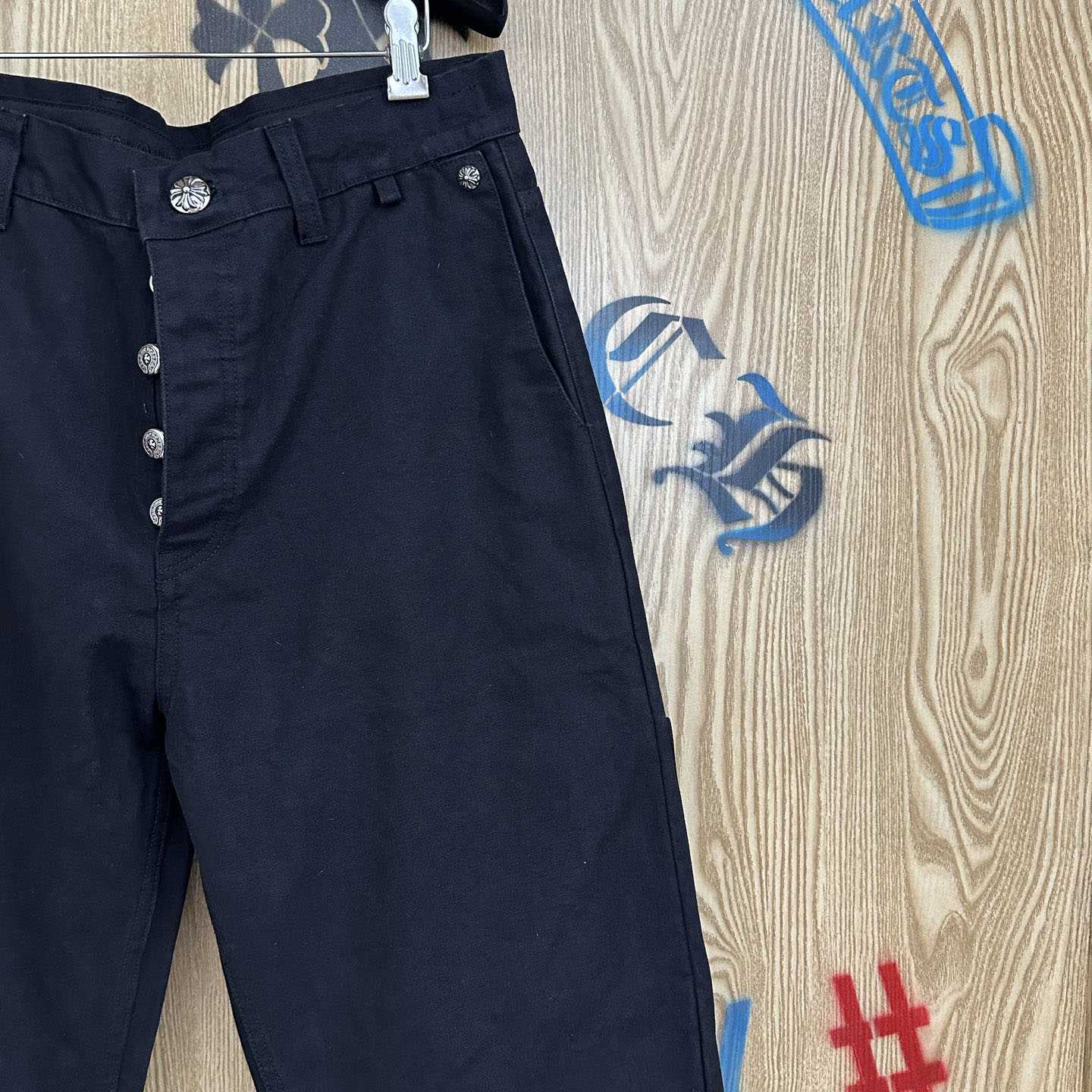 Chrome Hearts Cross Patch Double Knee Carpenter Pants - FashionPlug