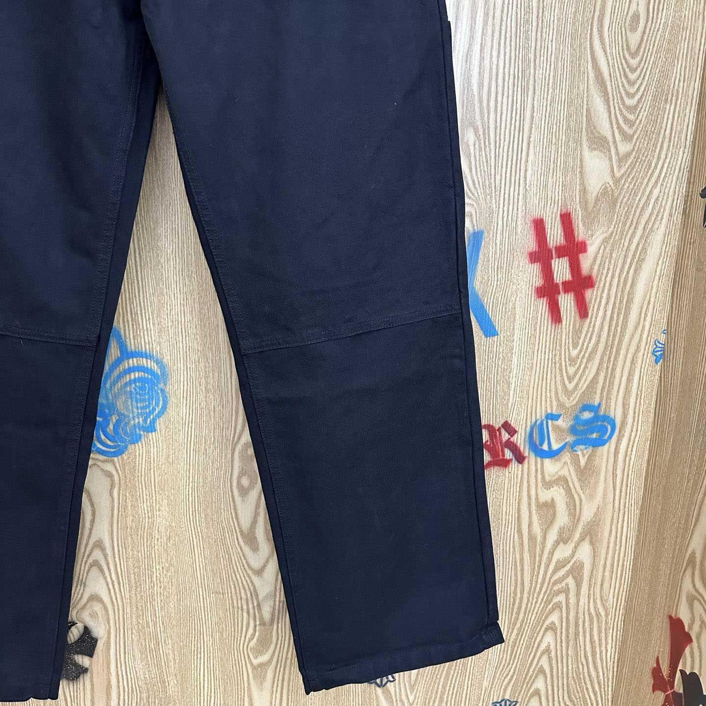 Chrome Hearts Cross Patch Double Knee Carpenter Pants - FashionPlug