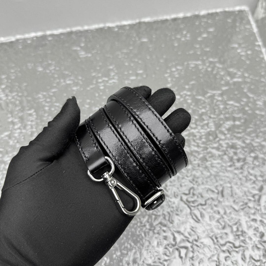 Miu Miu Shiny Leather Top-Handle Bag - FashionPlug