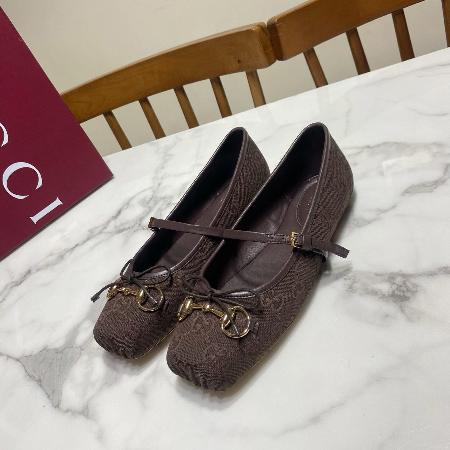 Gucci Horsebit Ballet Flat - FashionPlug