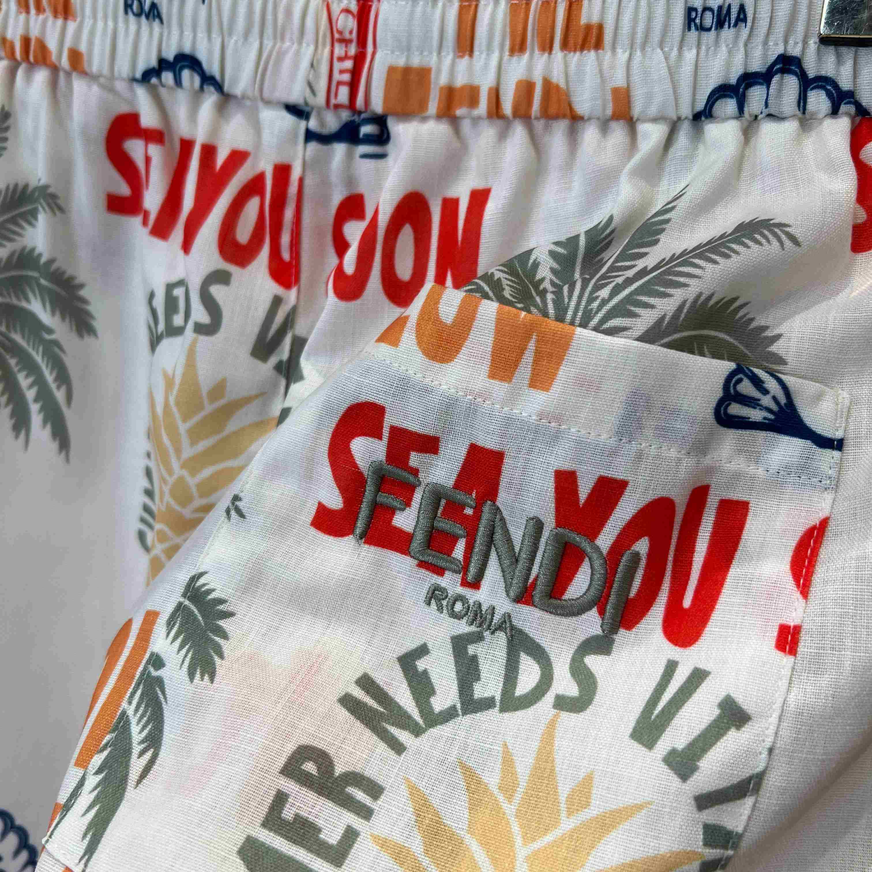 Fendi Junior Bermuda Shorts - FashionPlug
