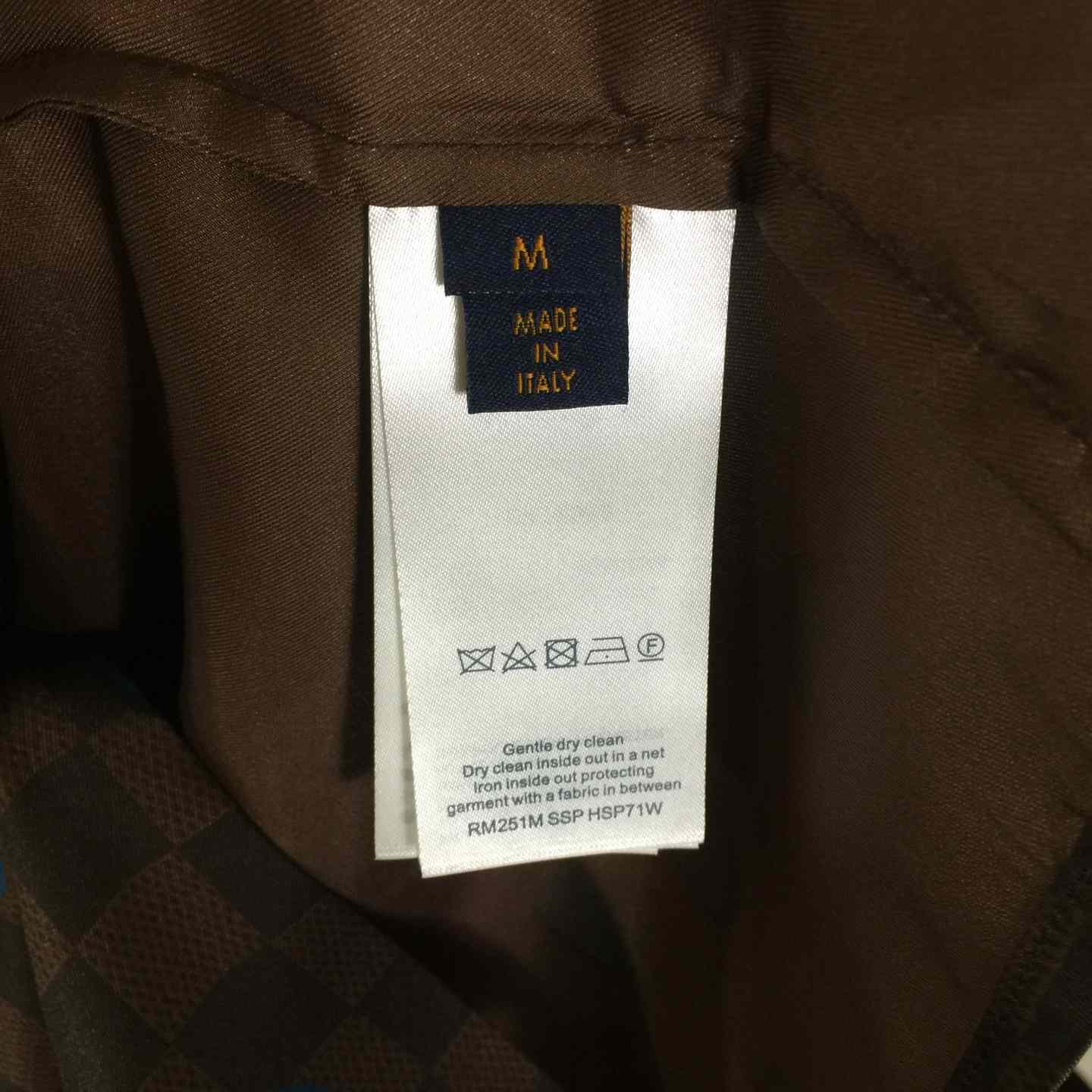 Louis Vuitton Damier Silk Short-Sleeved Shirt    - FashionPlug