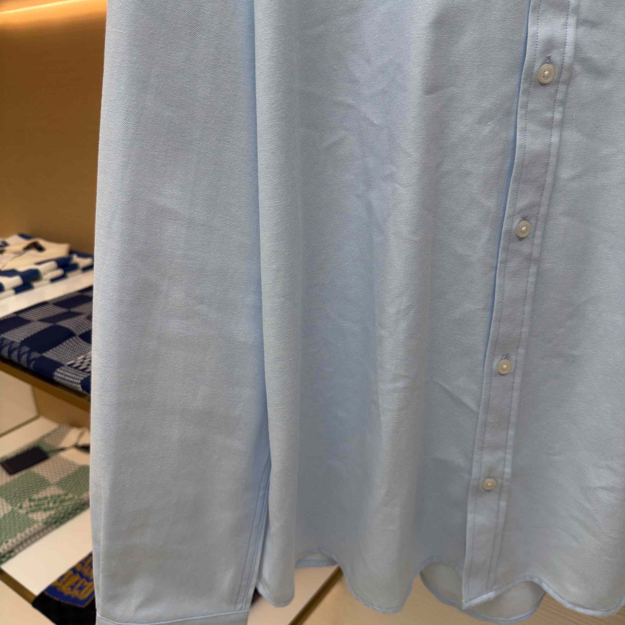 AMI Paris Ami De Coeur Button Down Shirt In Cotton Oxford - FashionPlug