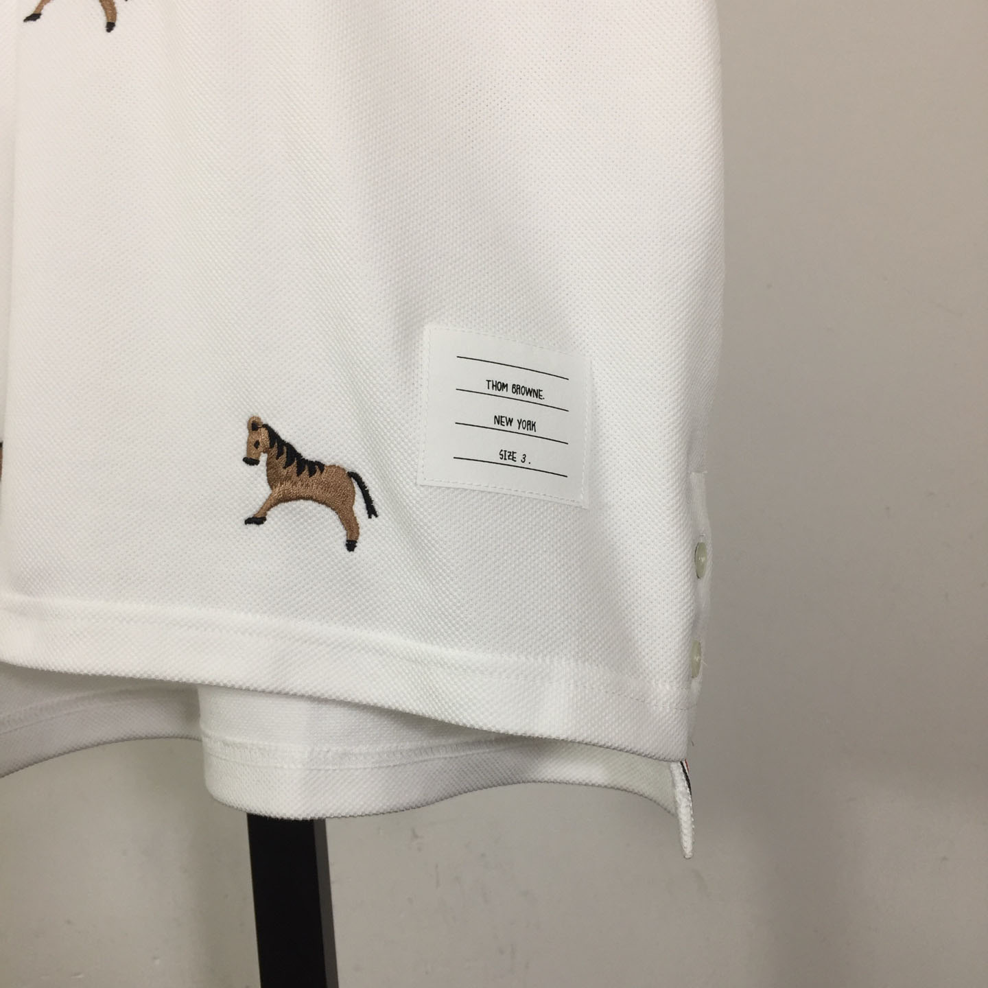 Thom Browne Lunar New Year Pique Horse Embroidery Polo - FashionPlug