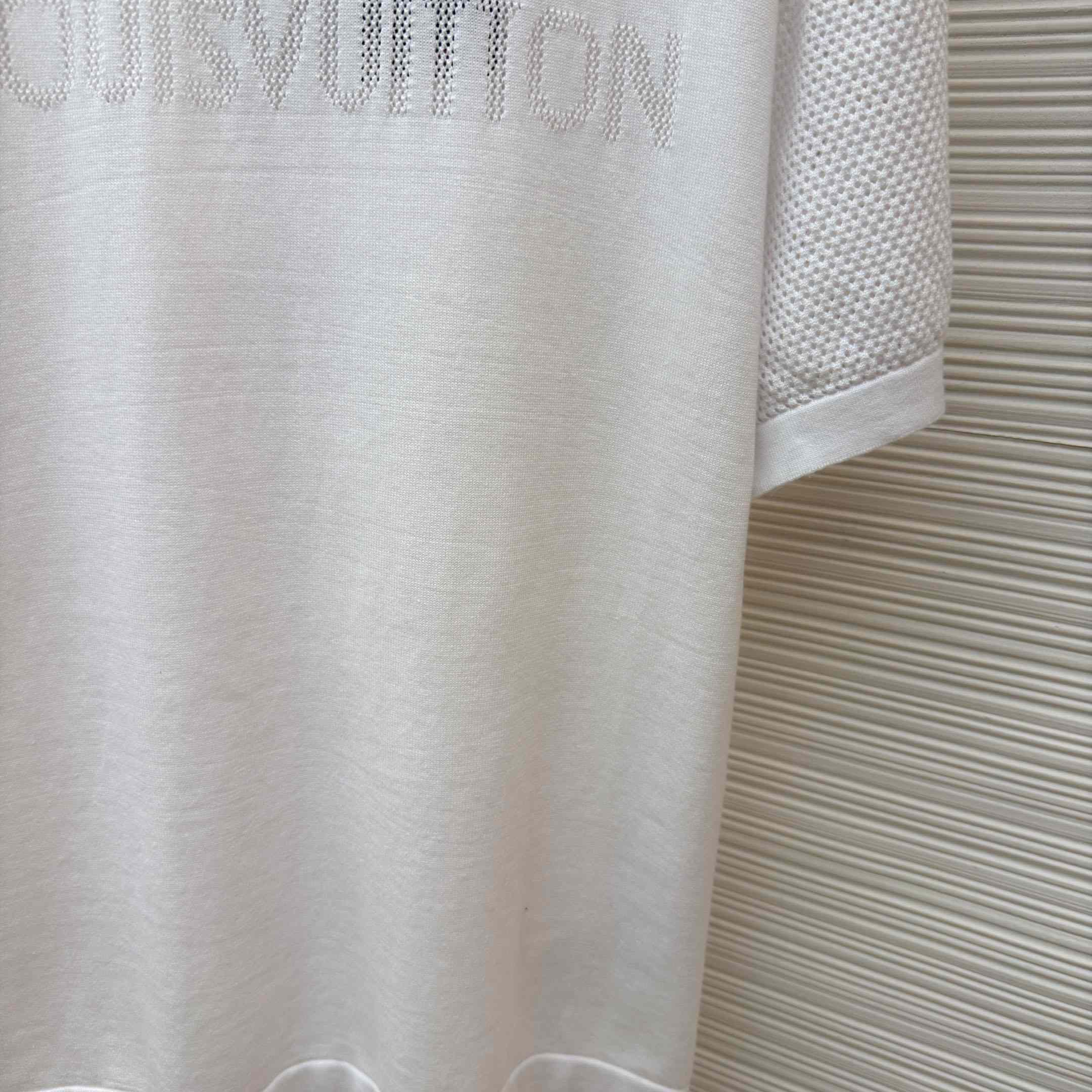 Louis Vuitton Cotton-Cashmere Short-Sleeved Crewneck  - FashionPlug