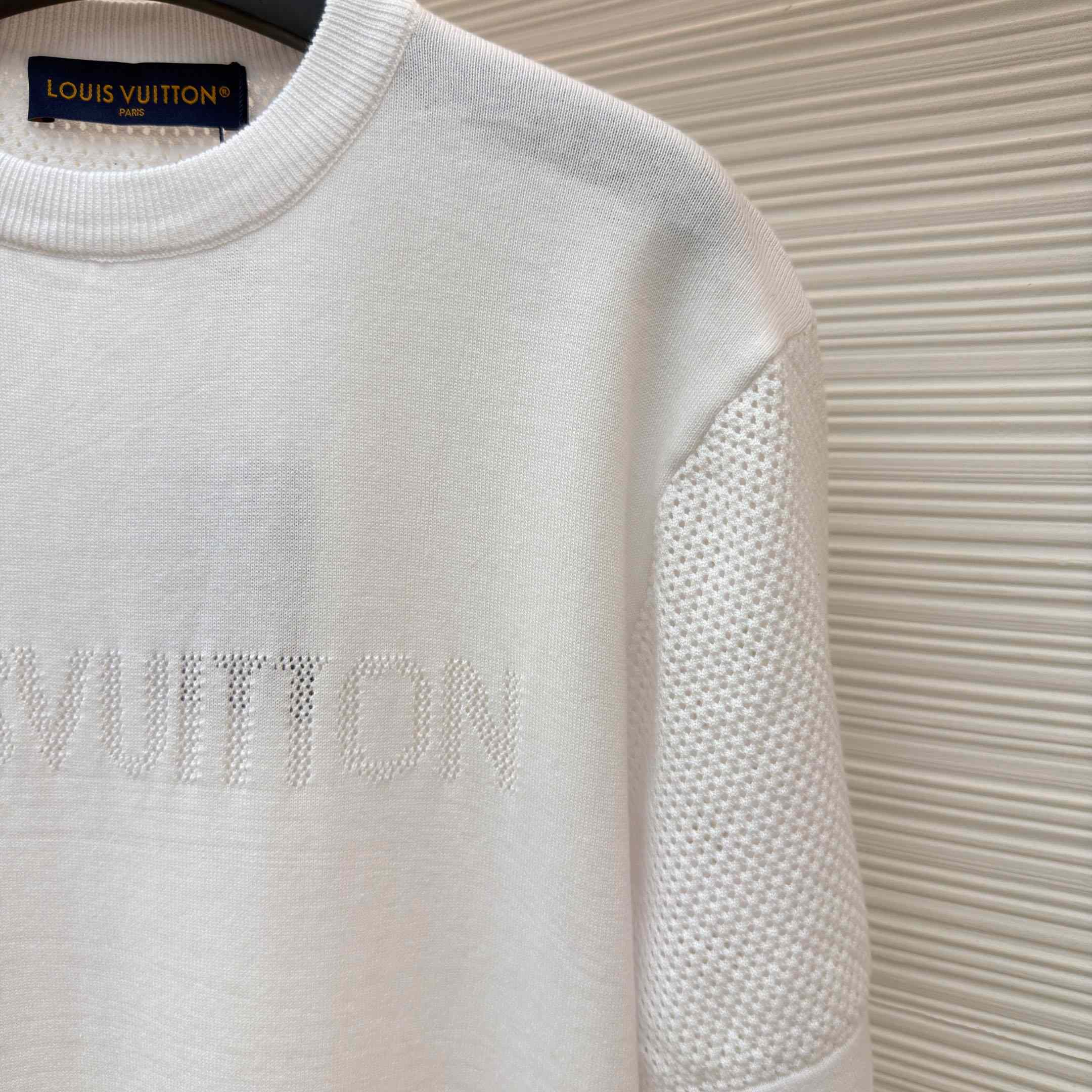Louis Vuitton Cotton-Cashmere Short-Sleeved Crewneck  - FashionPlug