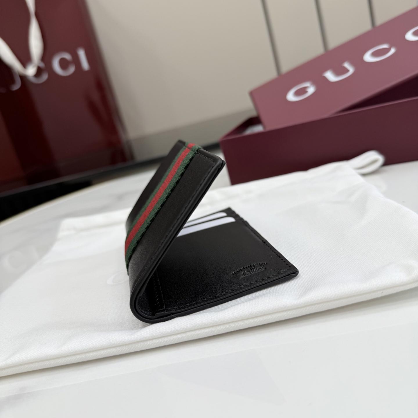 Gucci Web Trademark Card Case - FashionPlug