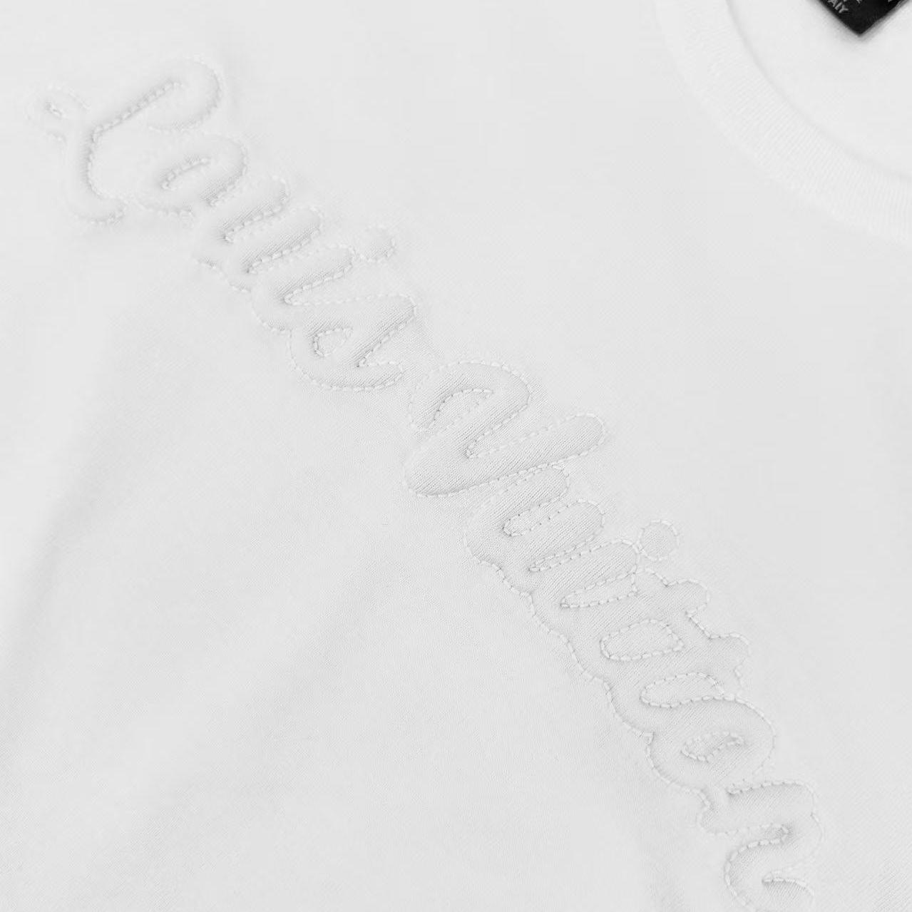 Louis Vuitton Signature Embroidery T-Shirt   1AJZCD - FashionPlug