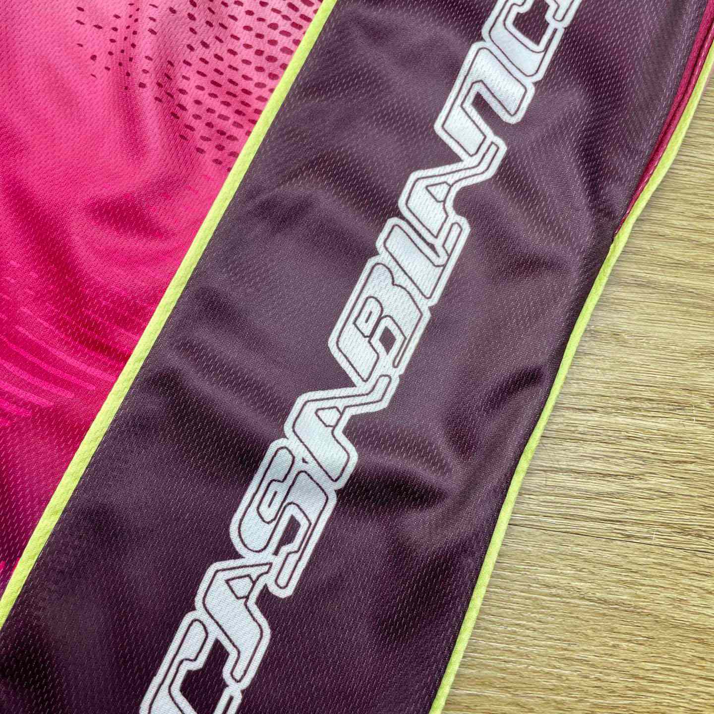 Casablanca Aubergine Gradient Football Shorts C1142 - FashionPlug