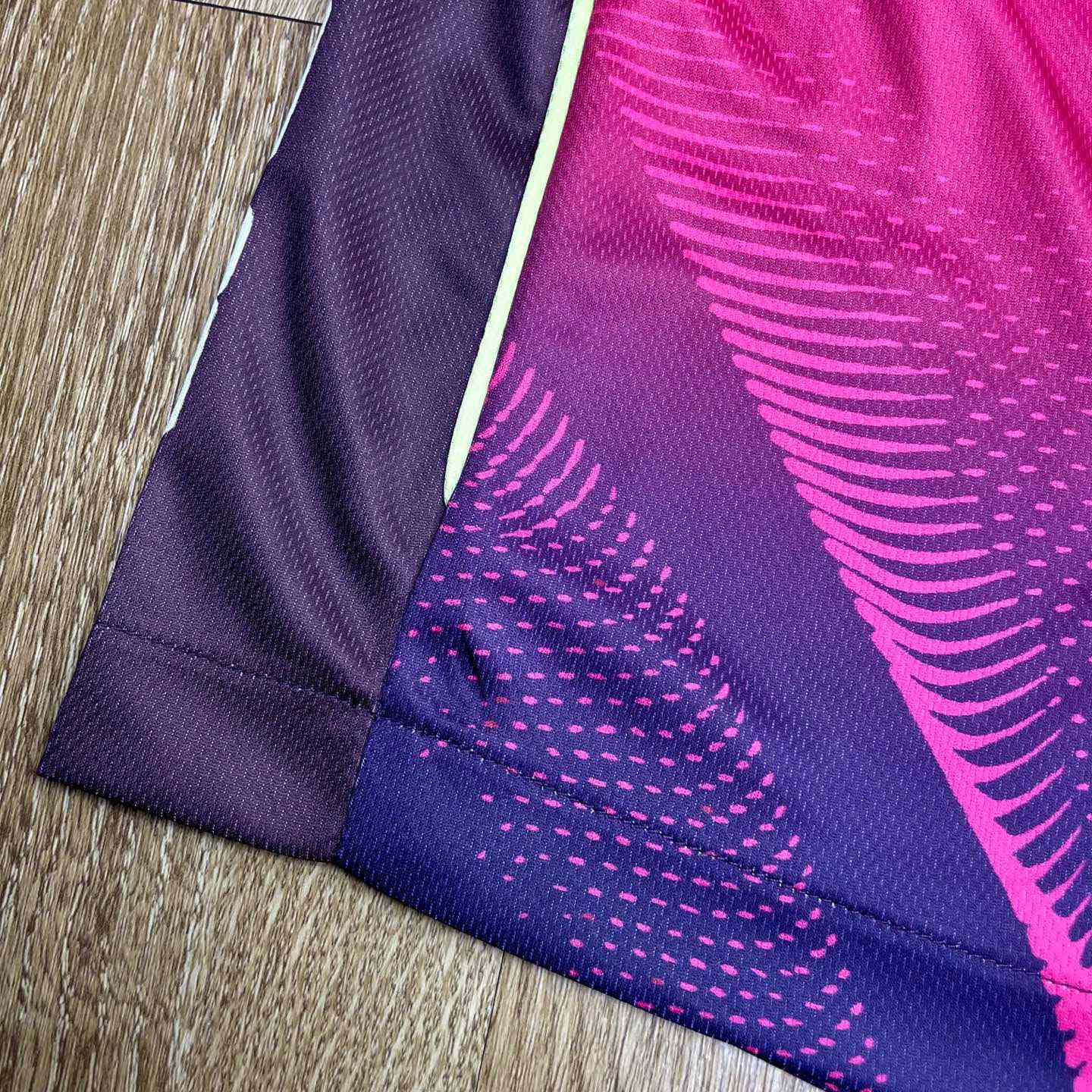 Casablanca Aubergine Gradient Football Shorts C1142 - FashionPlug