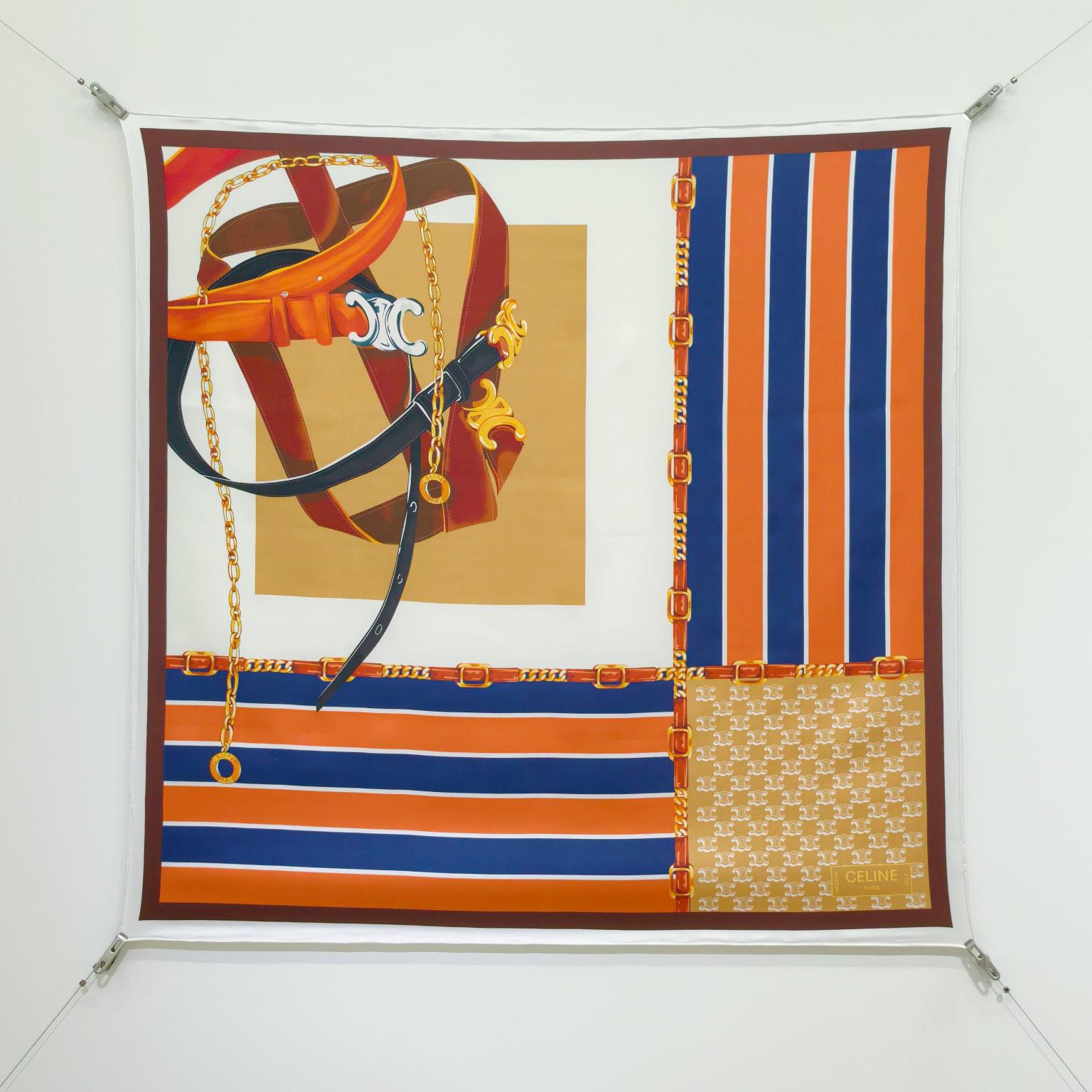 Celine  Square In Silk Twill - FashionPlug