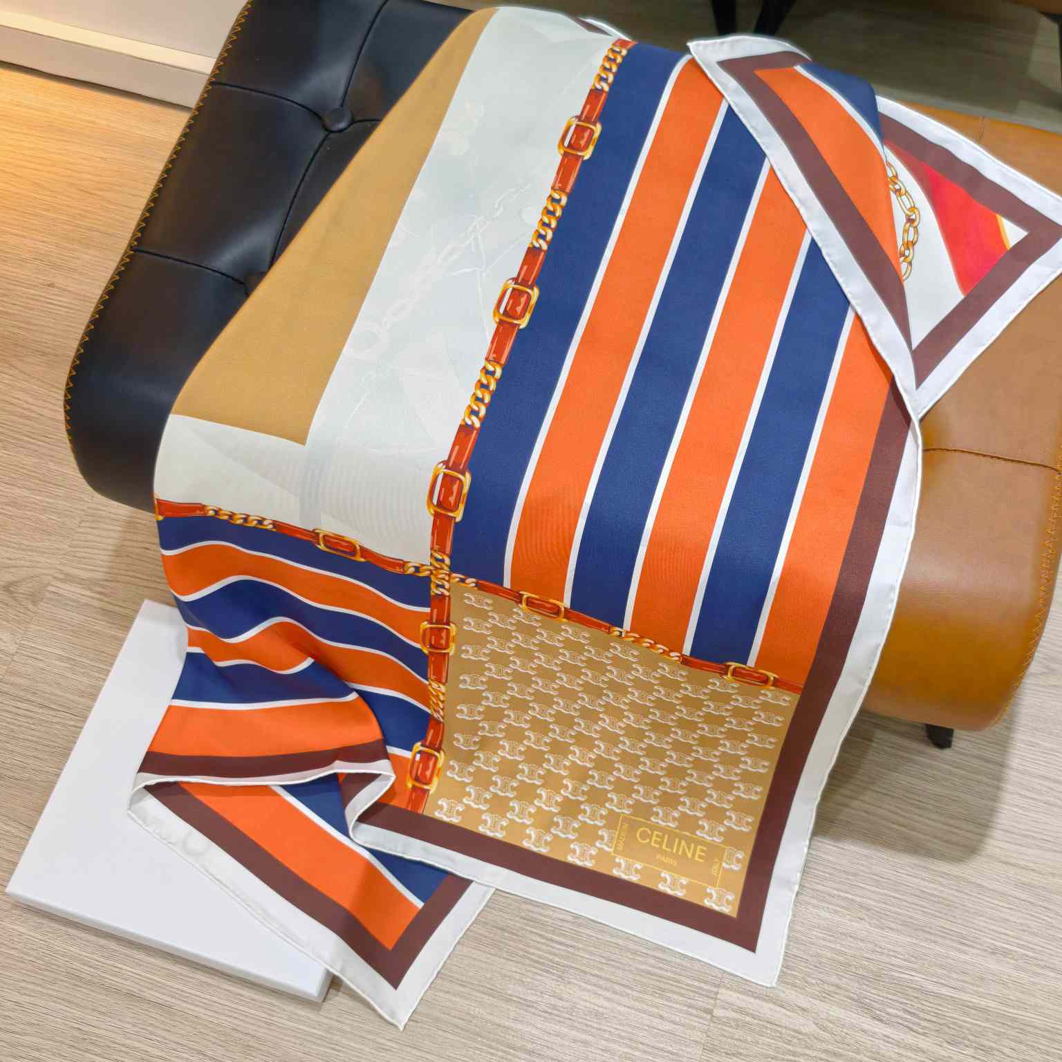 Celine  Square In Silk Twill - FashionPlug