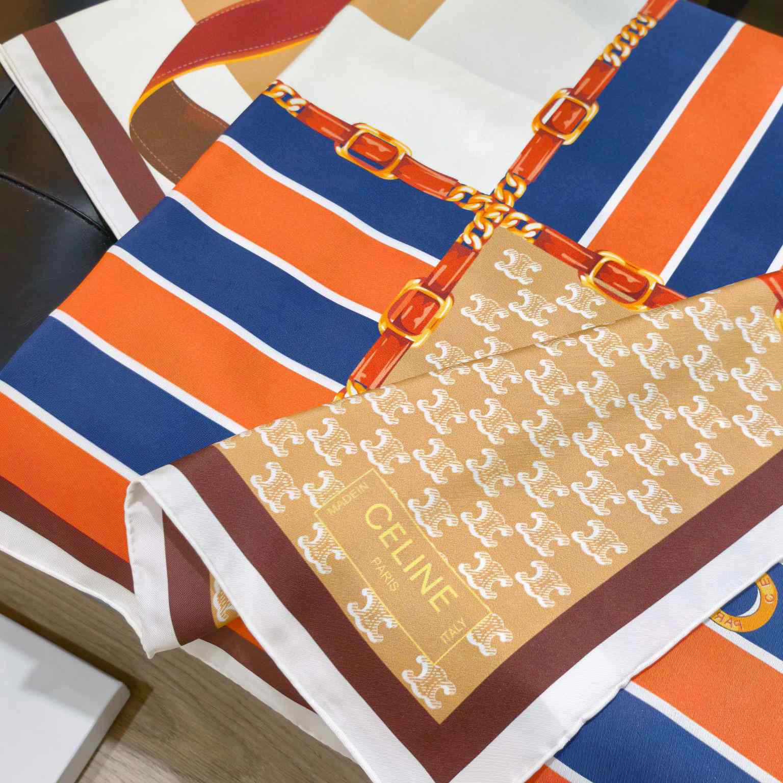 Celine  Square In Silk Twill - FashionPlug