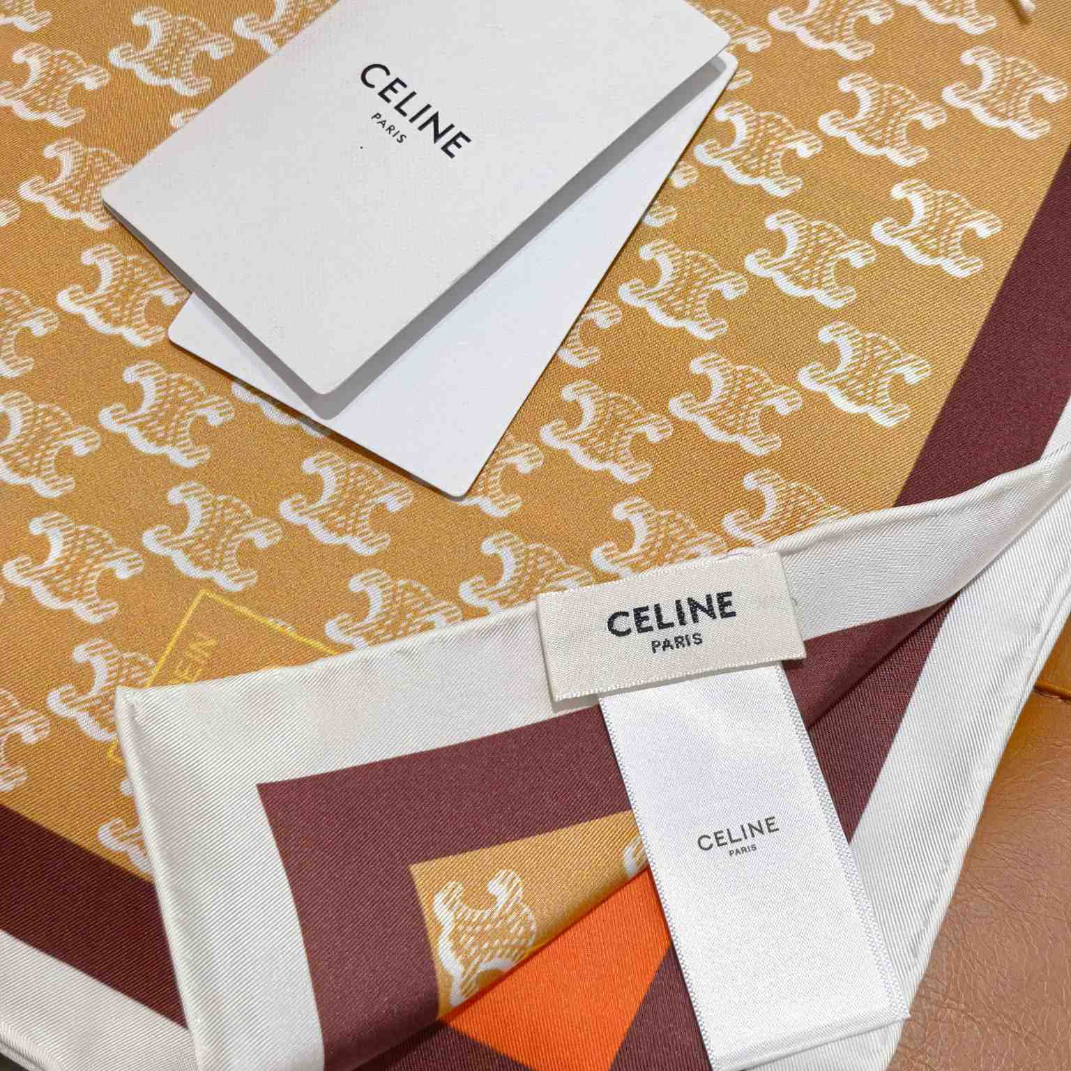 Celine  Square In Silk Twill - FashionPlug