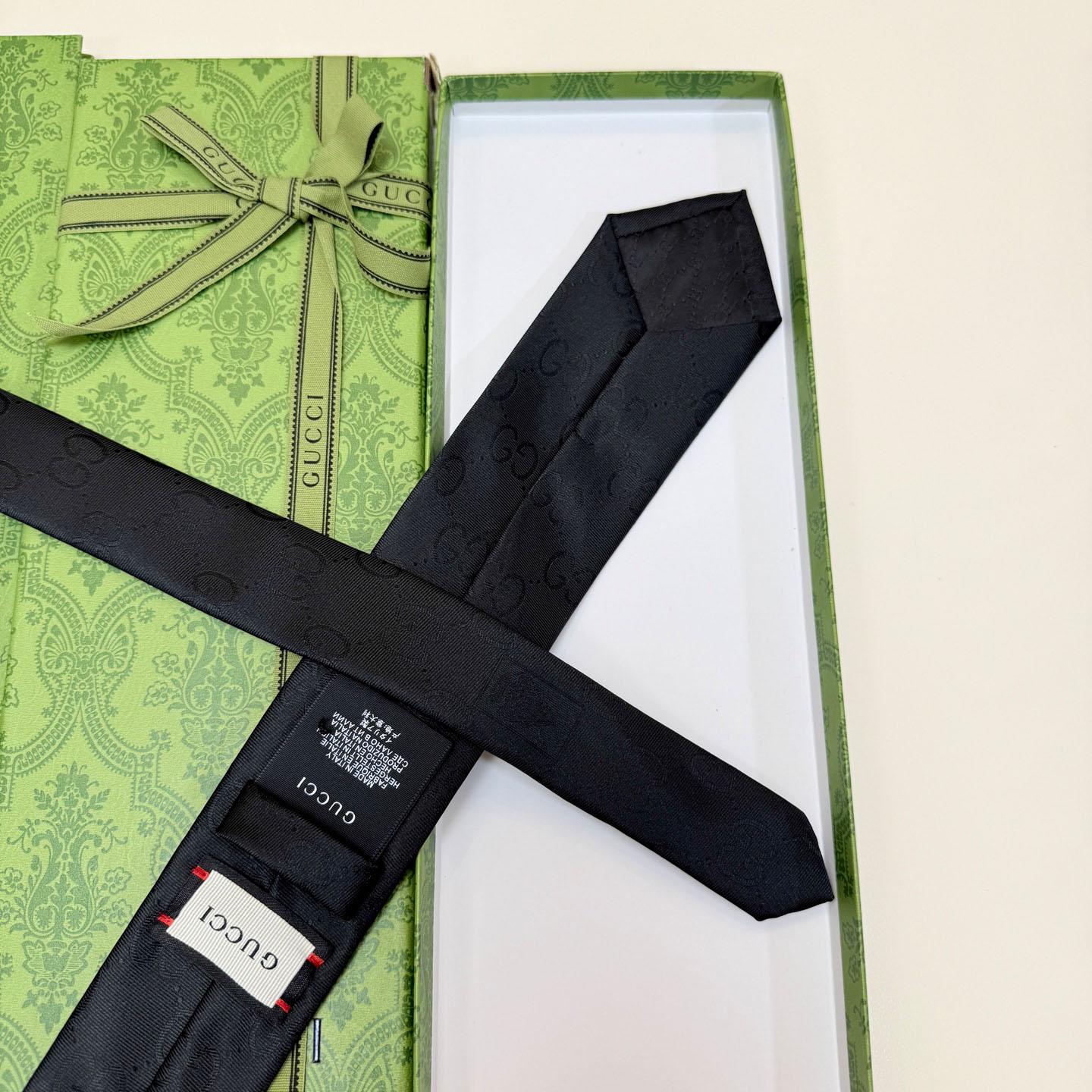 Gucci GG Silk Cotton Tie - FashionPlug