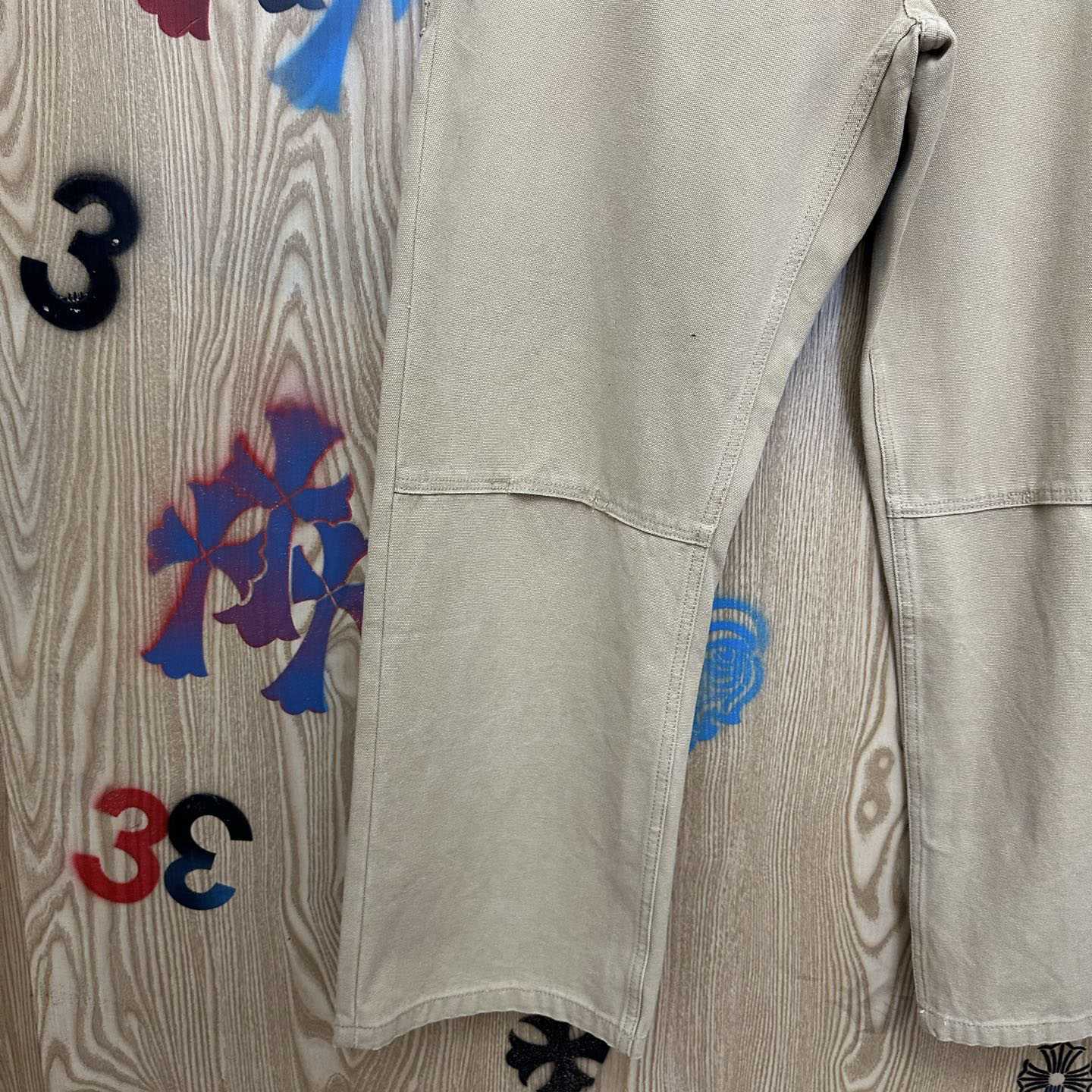 Chrome Hearts Cross Patch Double Knee Carpenter Pants - FashionPlug