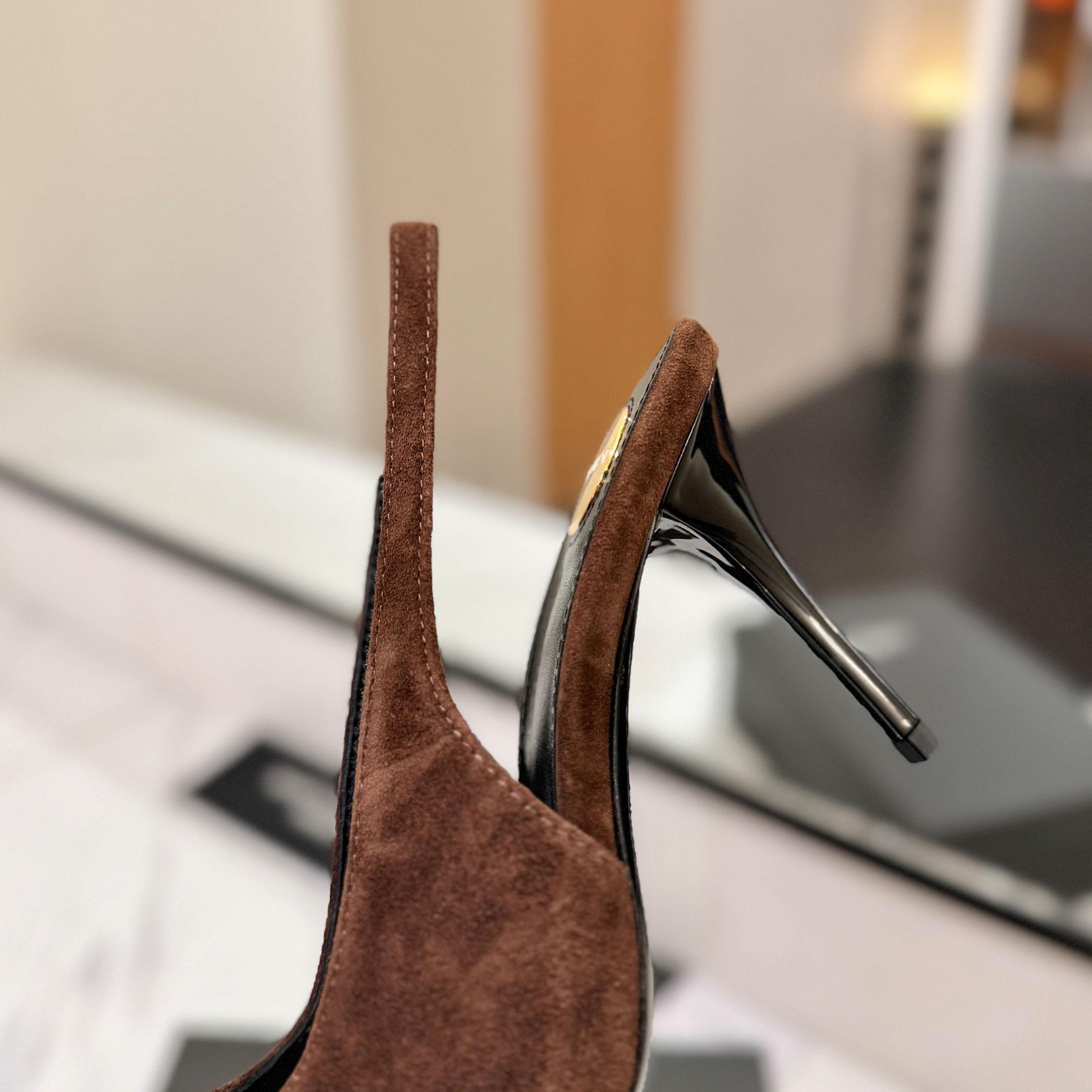 Saint Laurent Babylone Breteuil Slingback Pumps - FashionPlug