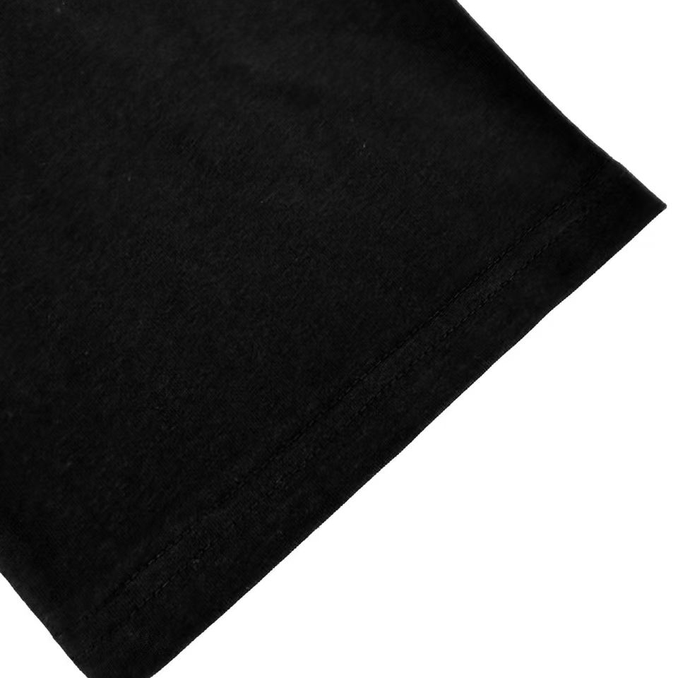 AMI Paris White And Black Cotton Ami De Coeur Knitted Patch T-shirt - FashionPlug