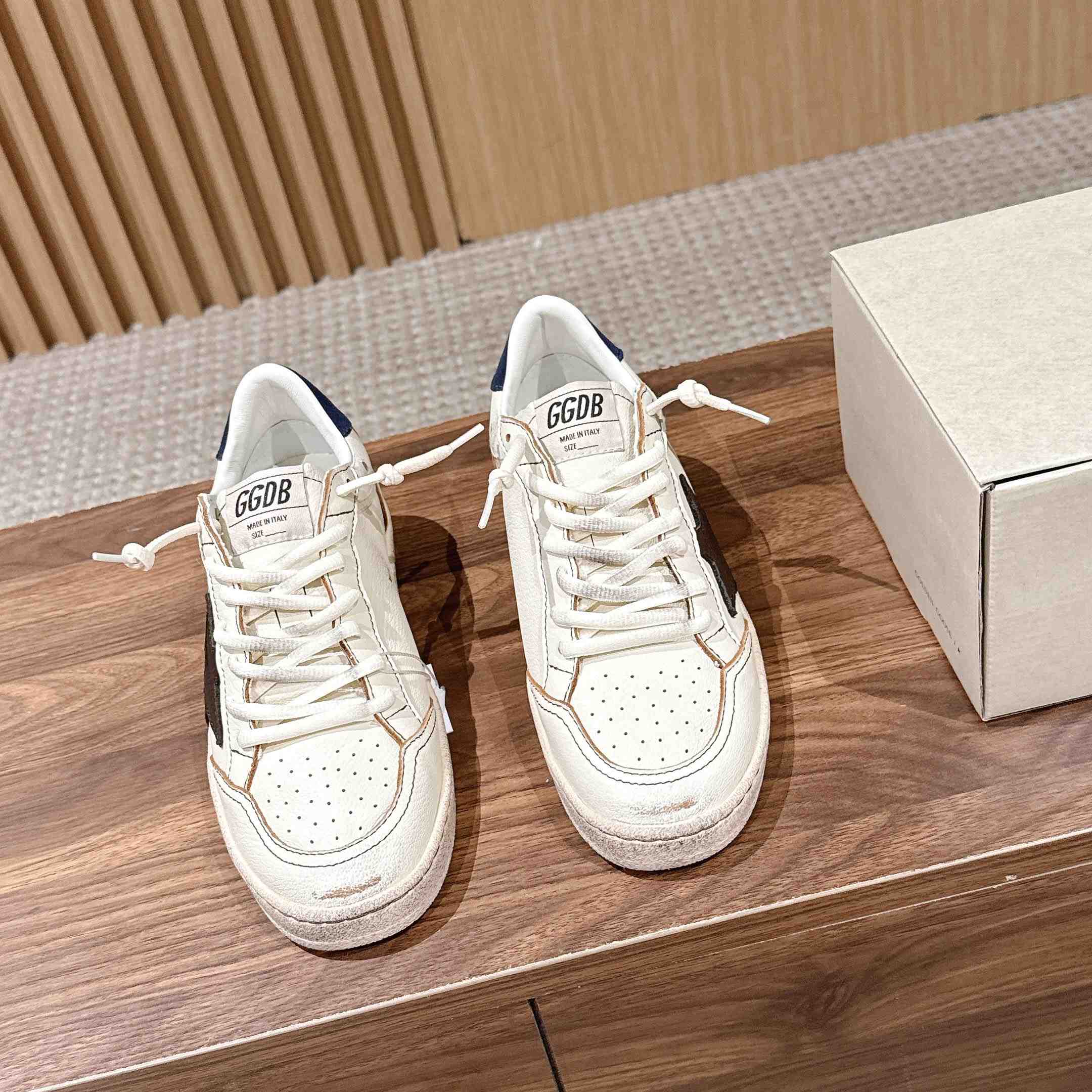 Golden Goose Ball Star Sneakers In Leather - FashionPlug