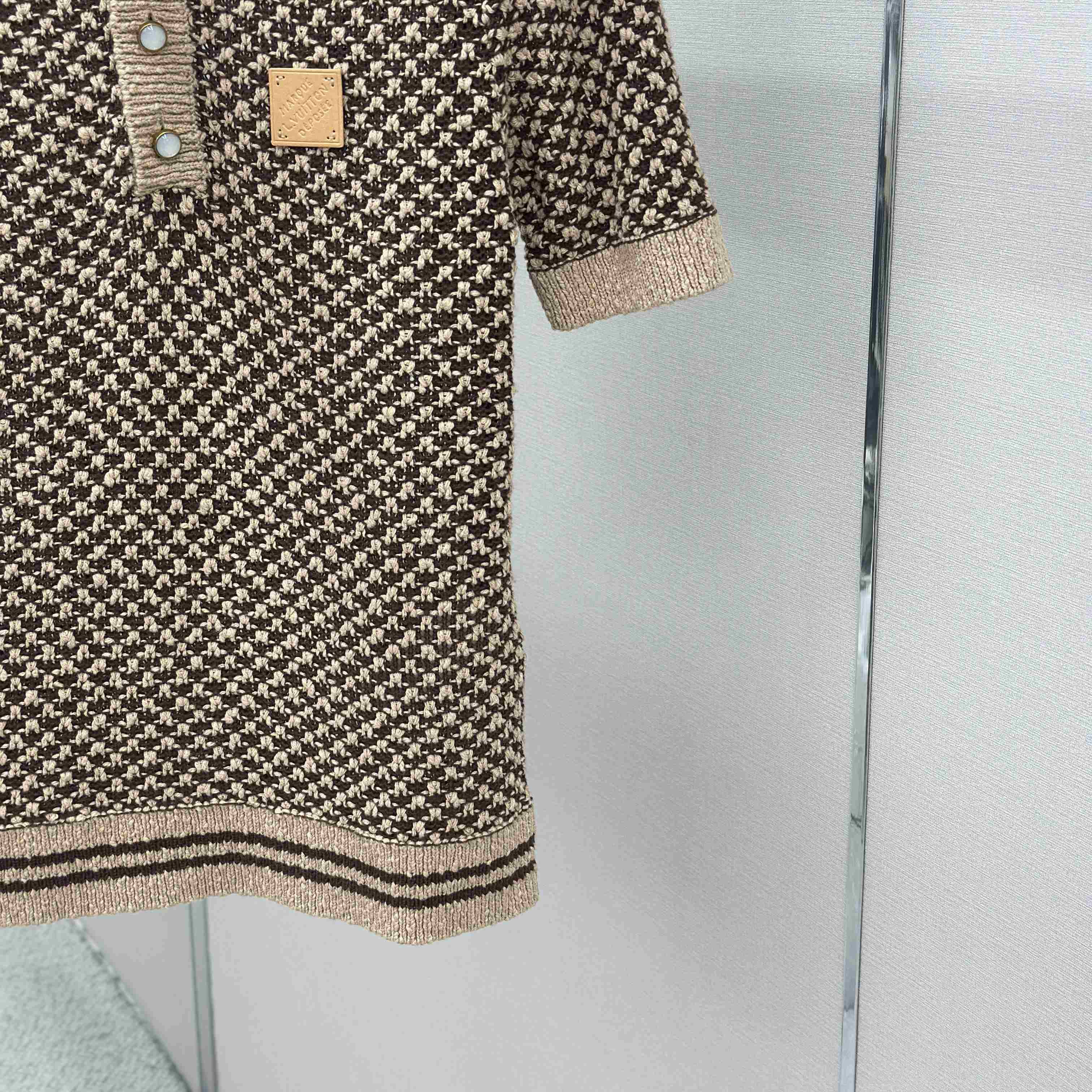 Louis Vuitton Short-Sleeved Knitted Mesh Polo 1AJUUD - FashionPlug