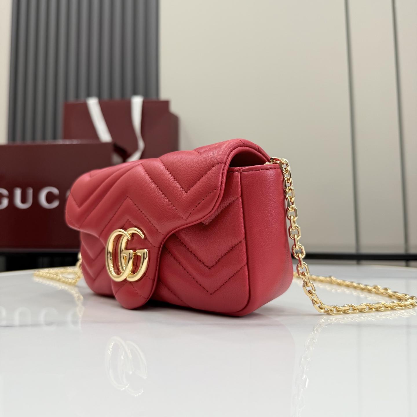 Gucci GG Marmont Mini Shoulder Bag - FashionPlug