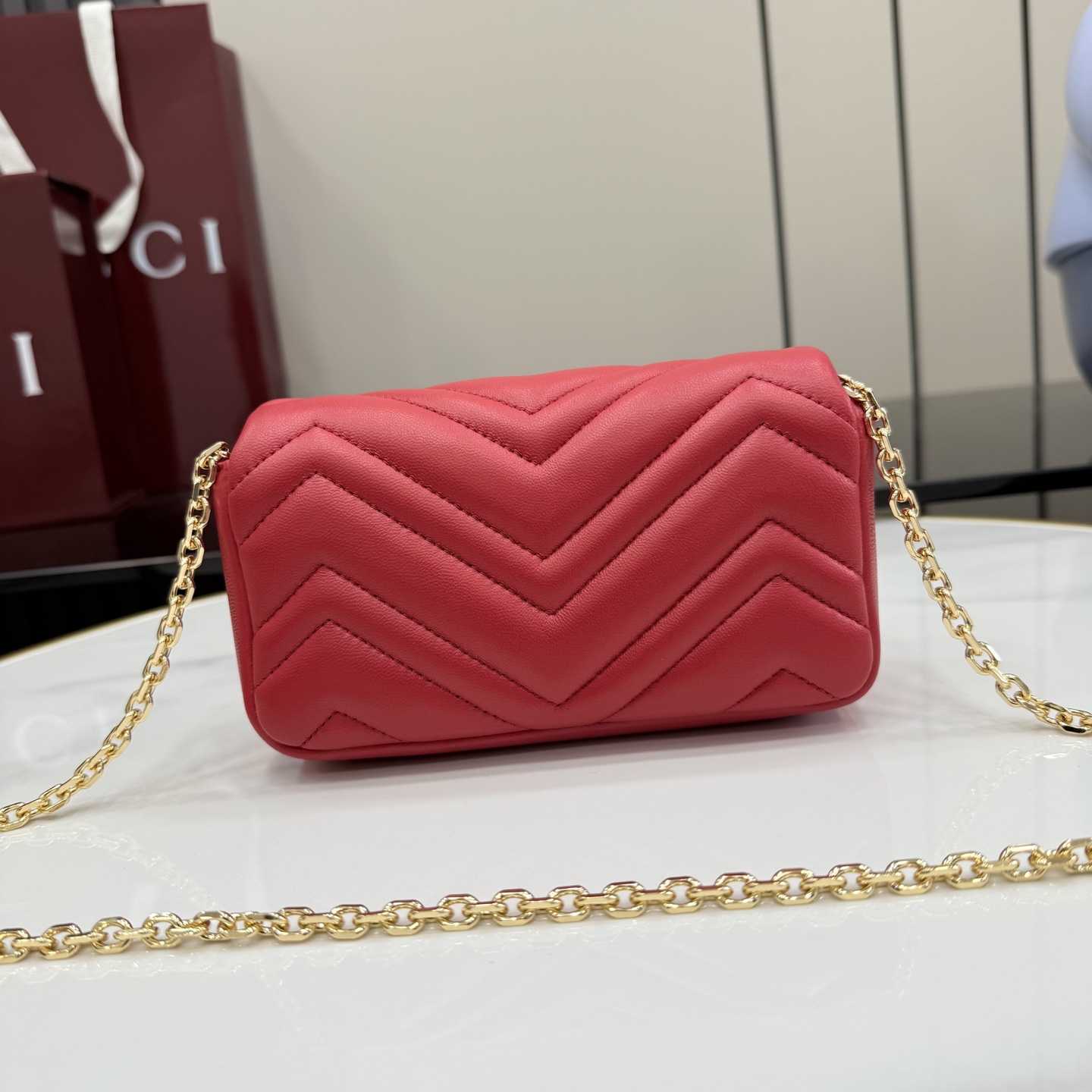 Gucci GG Marmont Mini Shoulder Bag - FashionPlug