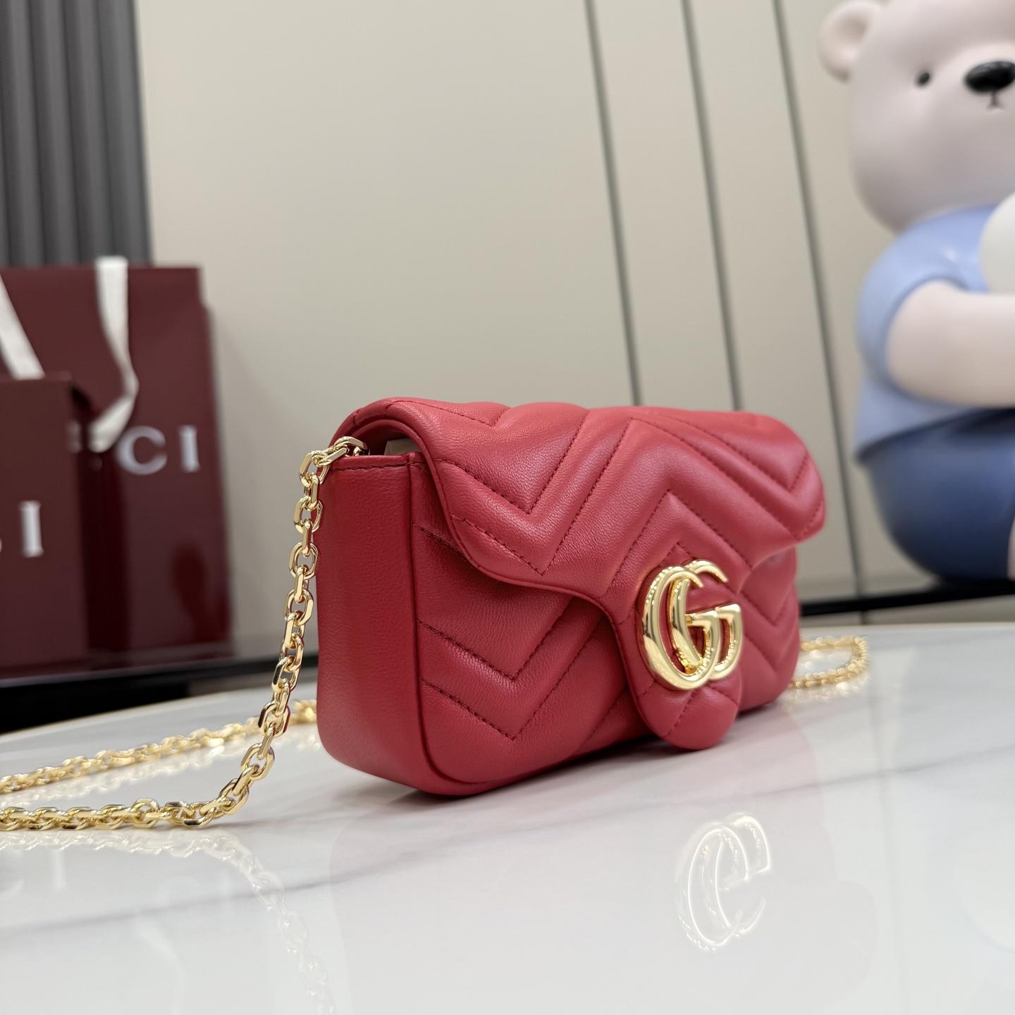 Gucci GG Marmont Mini Shoulder Bag - FashionPlug