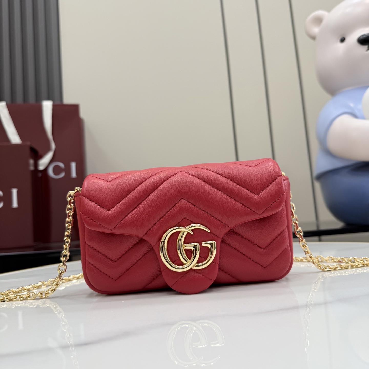 Gucci GG Marmont Mini Shoulder Bag - FashionPlug