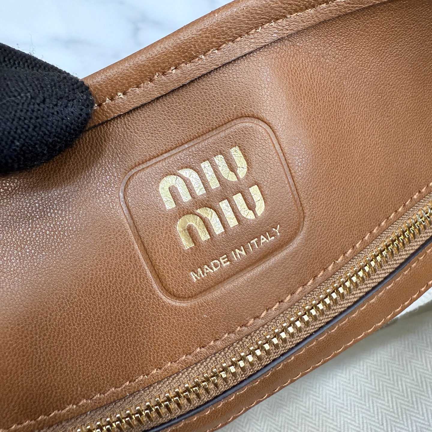 Miu Miu Aventure Nappa Leather Bucket Bag - FashionPlug