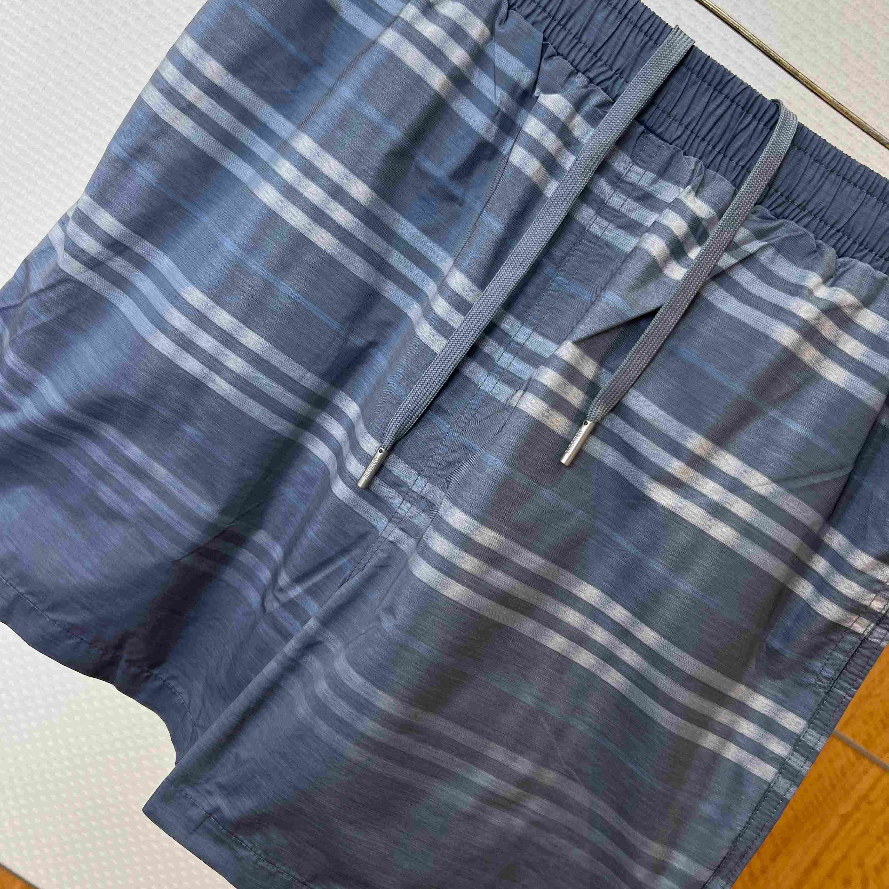Burberry Gradient Check Swim Shorts - FashionPlug