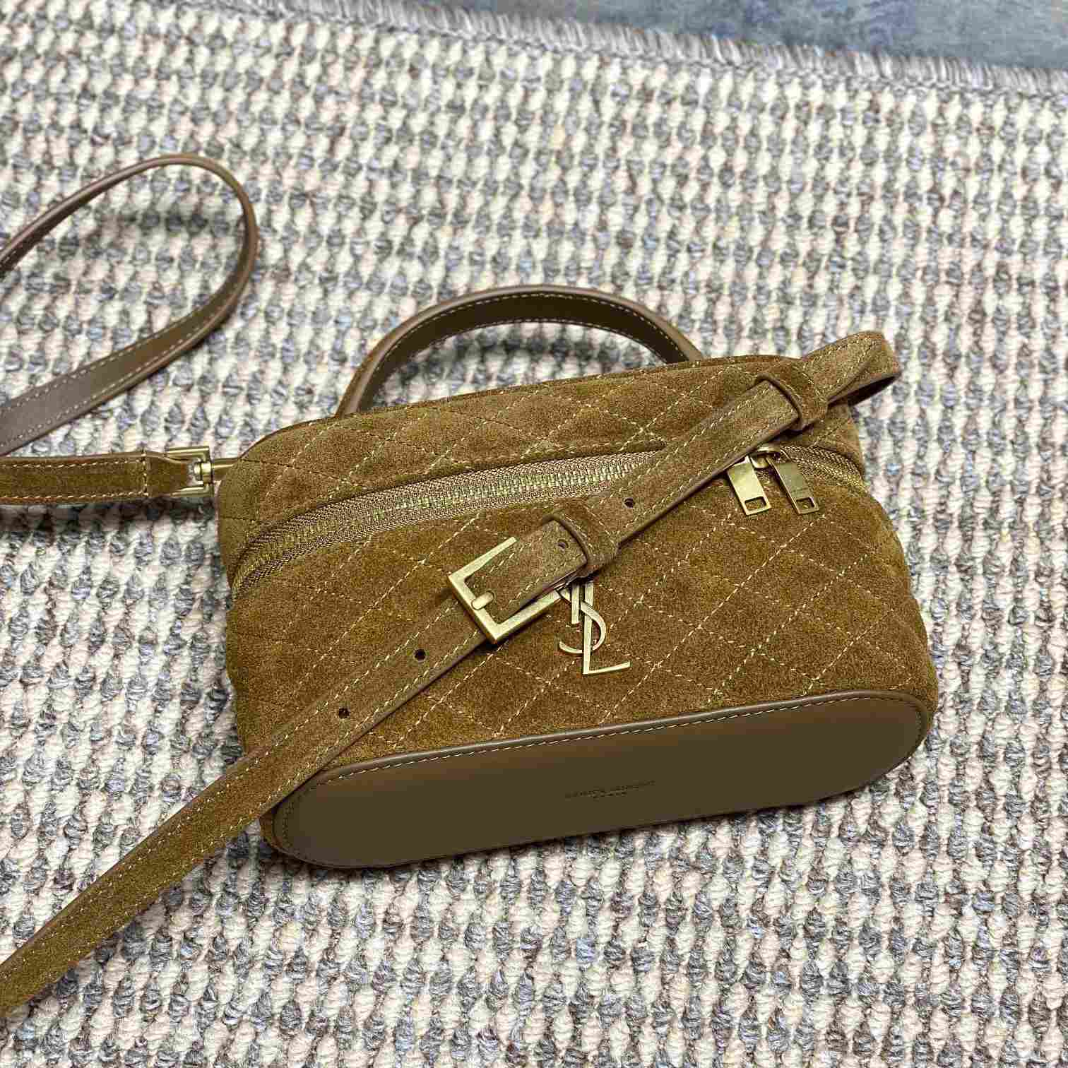 Saint Laurent GABY Vanity In Suede - FashionPlug