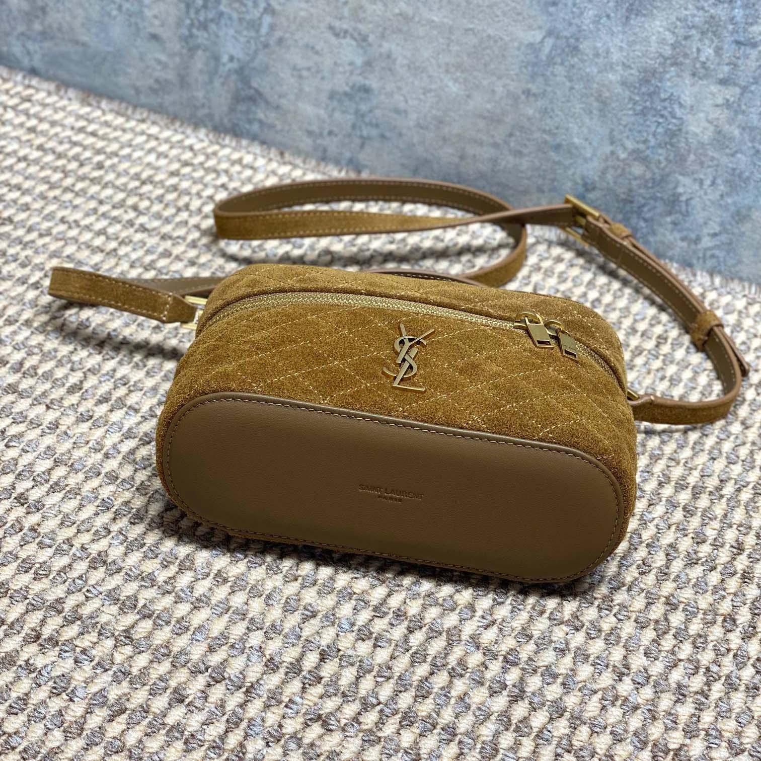 Saint Laurent GABY Vanity In Suede - FashionPlug