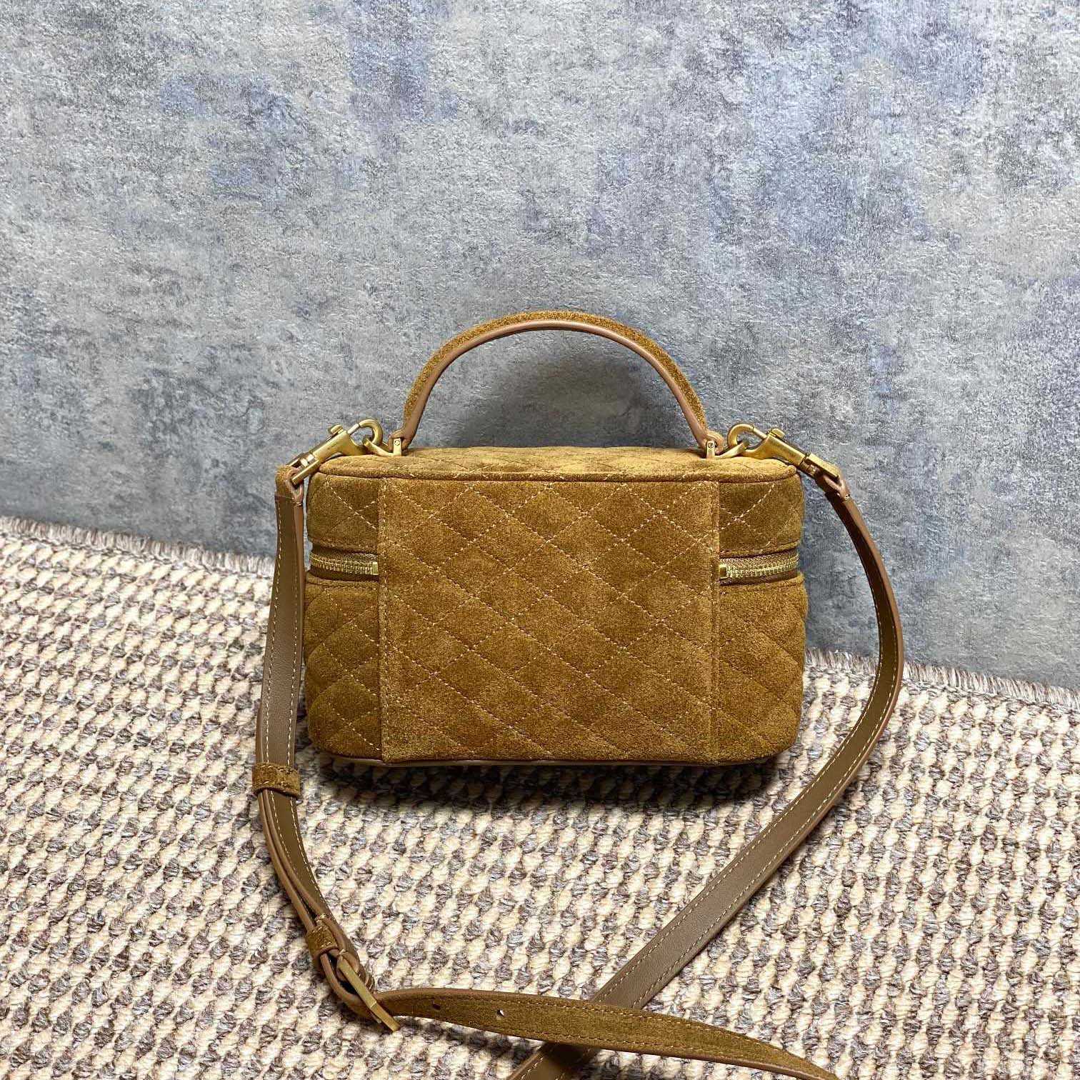 Saint Laurent GABY Vanity In Suede - FashionPlug