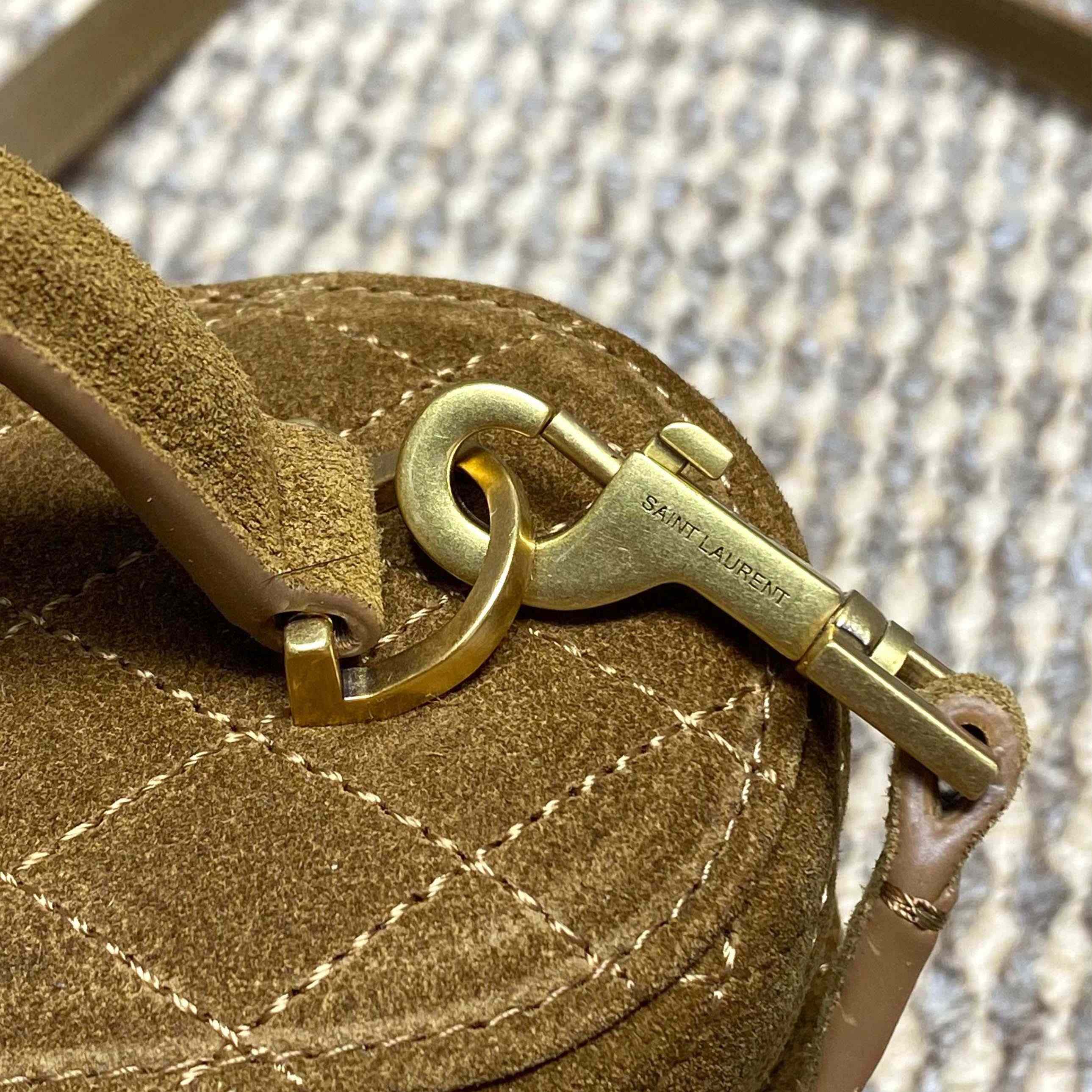 Saint Laurent GABY Vanity In Suede - FashionPlug