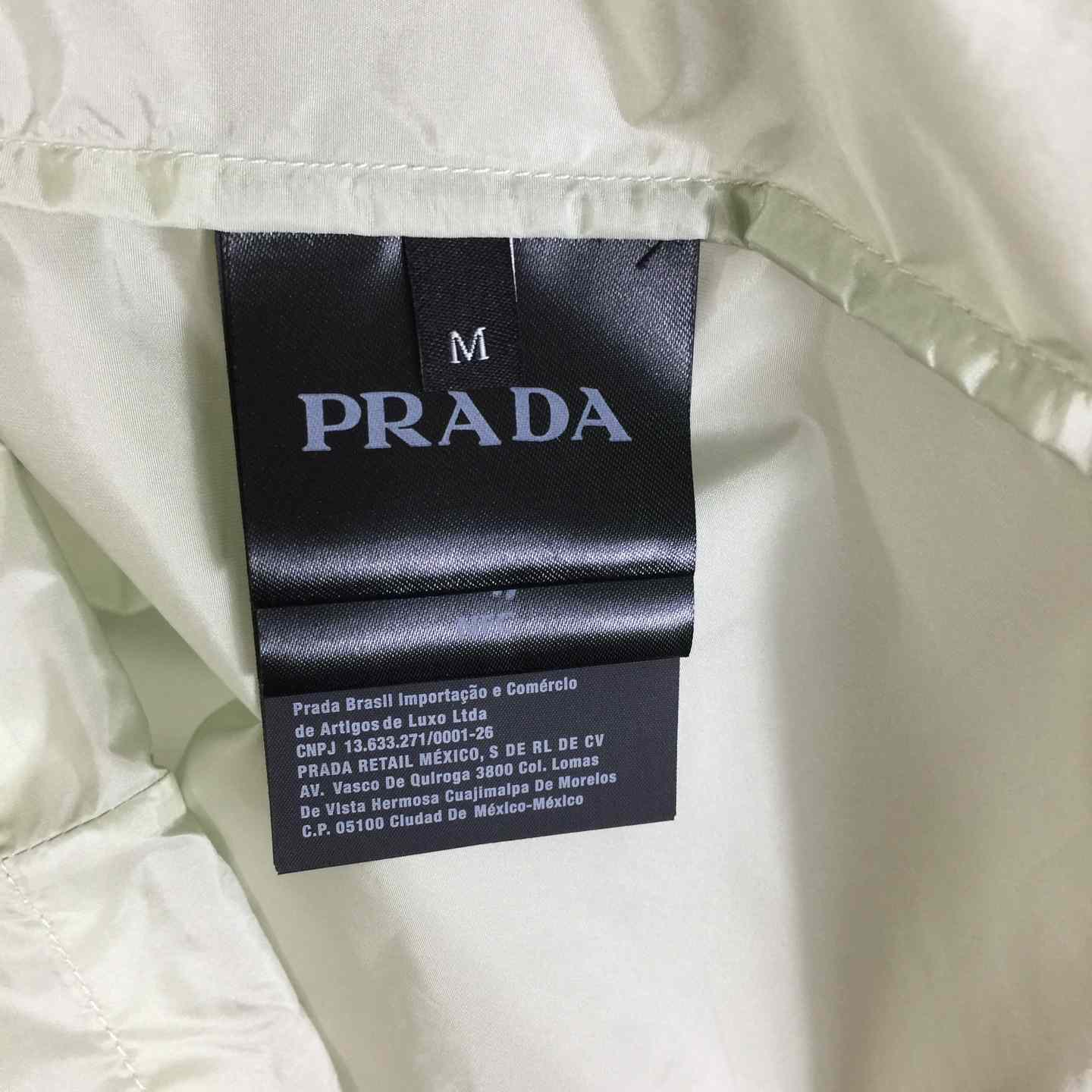 Prada Short-sleeved Re-Nylon Zipper Shirt - FashionPlug