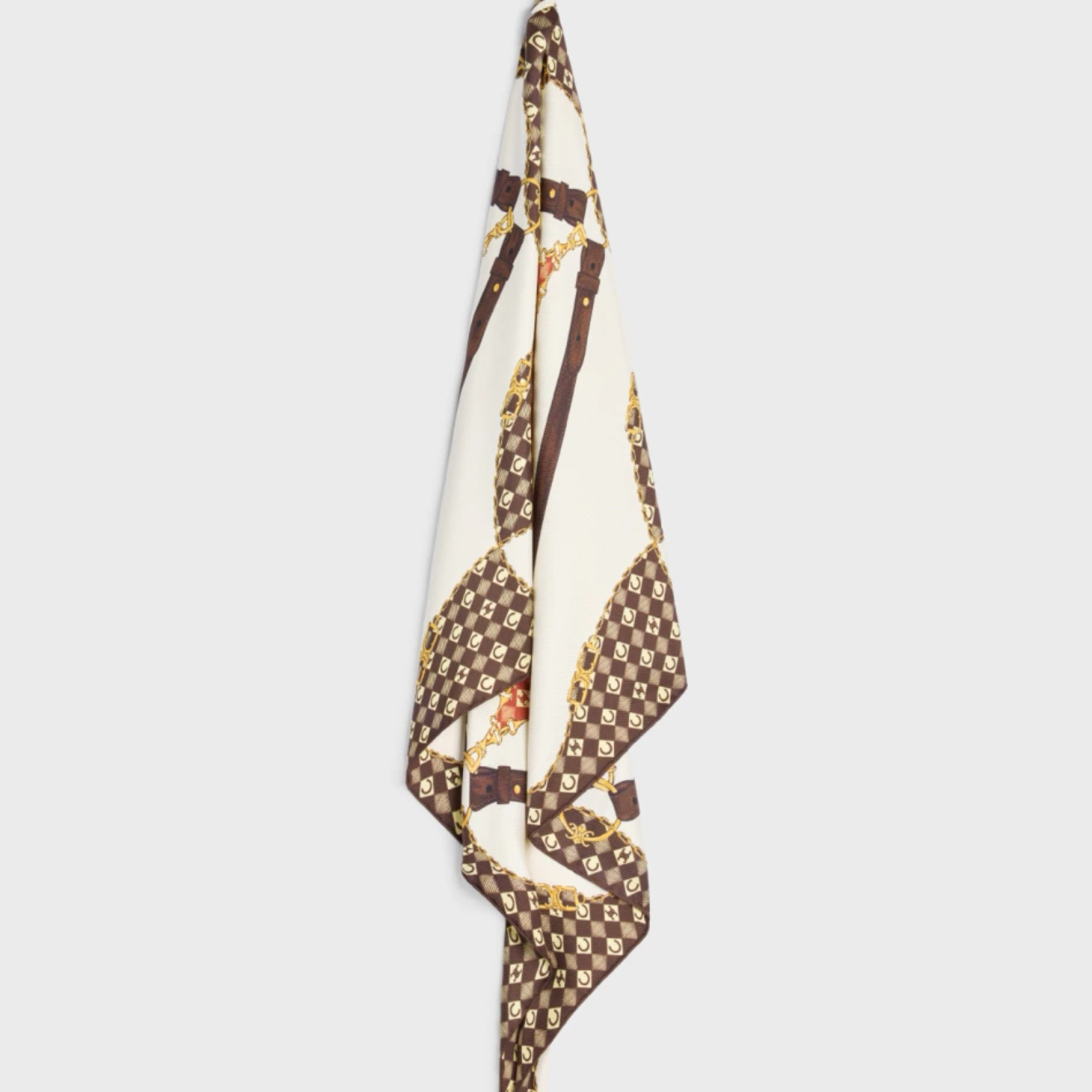 Celine  Bandana In Silk Twill - FashionPlug