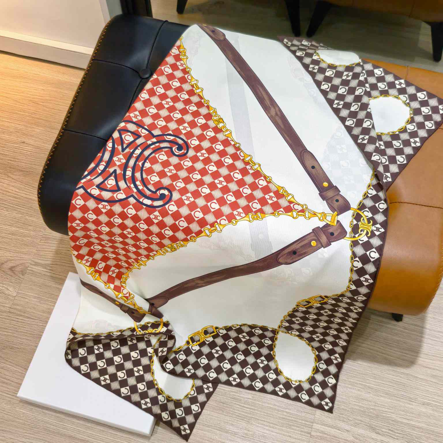 Celine  Bandana In Silk Twill - FashionPlug