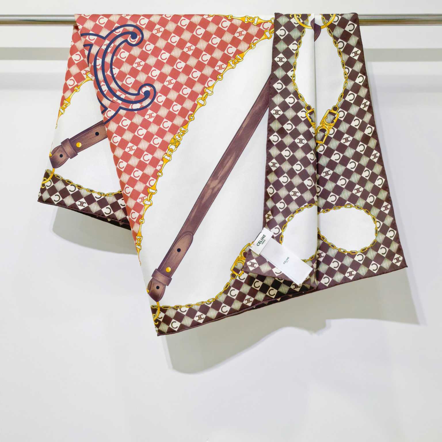Celine  Bandana In Silk Twill - FashionPlug