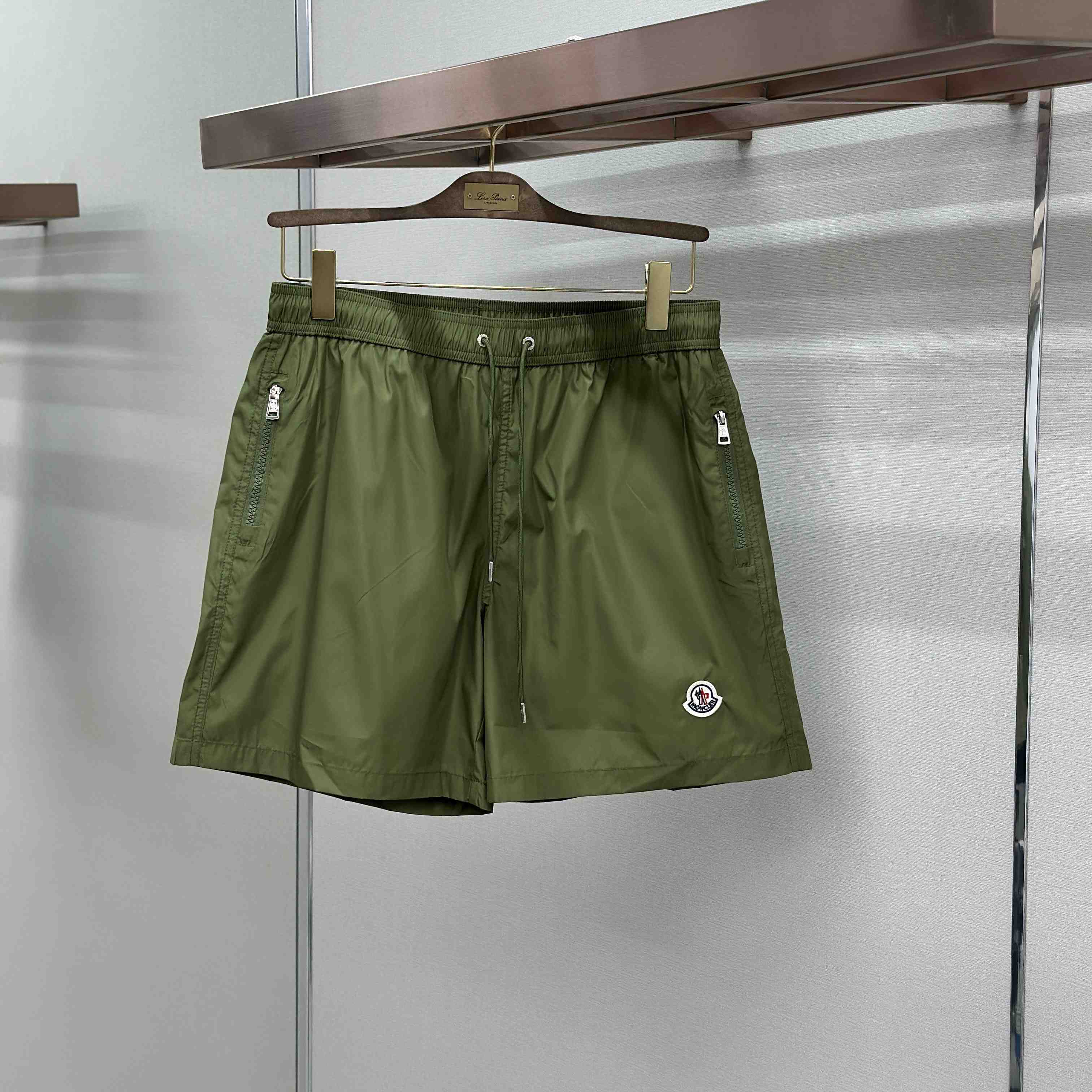 Moncler Logo-Patch Swim Shorts - FashionPlug