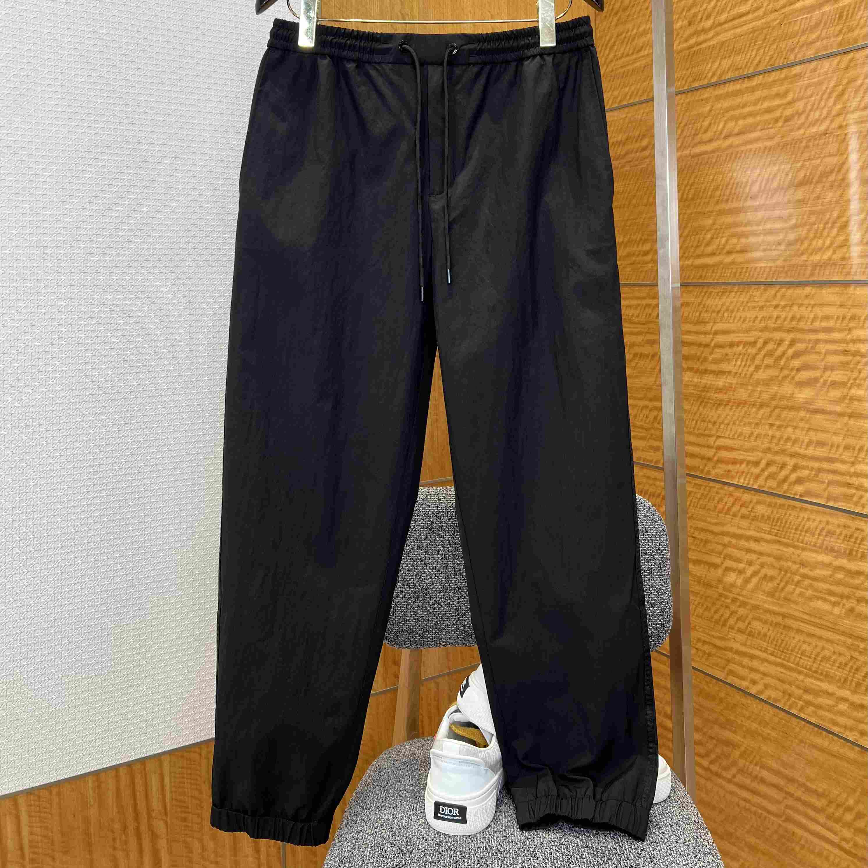 Moncler Striped Stretch Jogging Trousers - FashionPlug