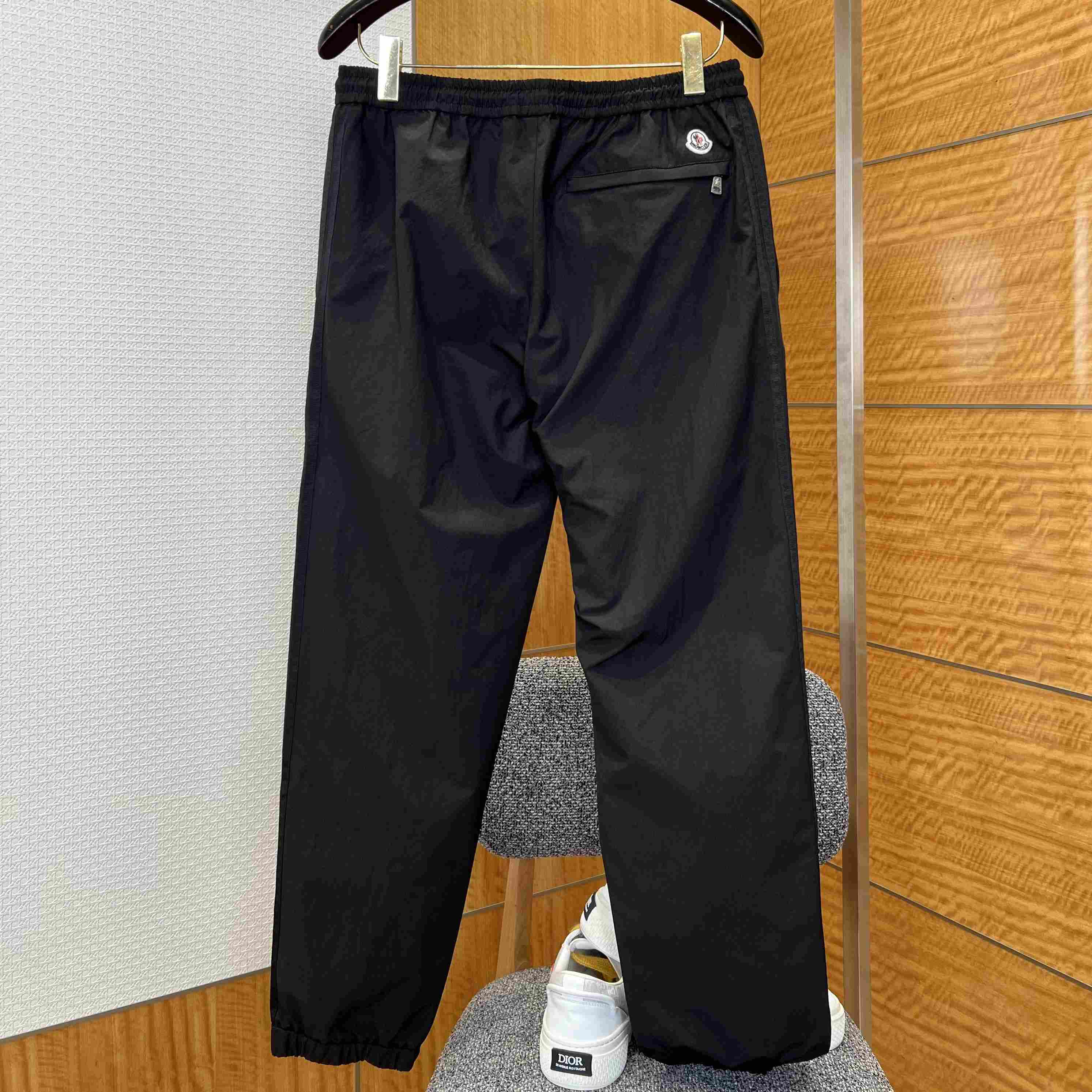 Moncler Striped Stretch Jogging Trousers - FashionPlug