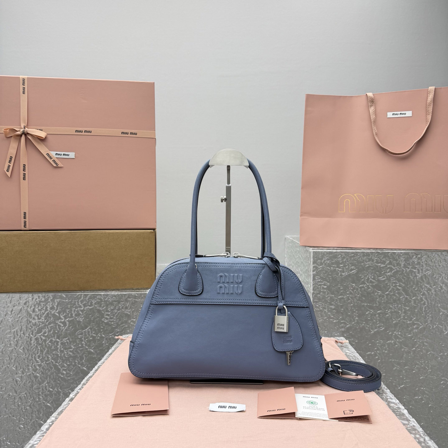 Miu Miu Vivant Nappa Leather Bag - FashionPlug