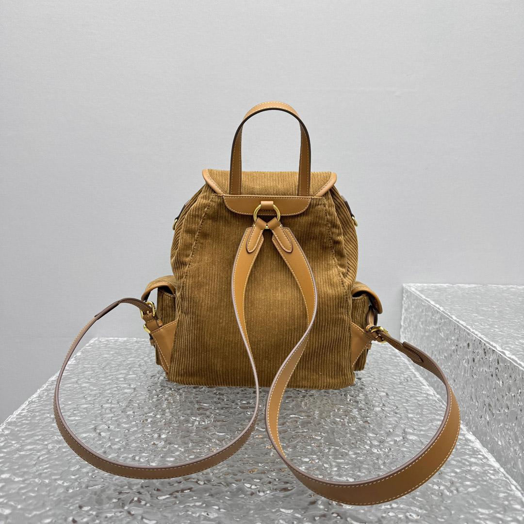 Miu Miu  Large Corduroy Backpack - FashionPlug