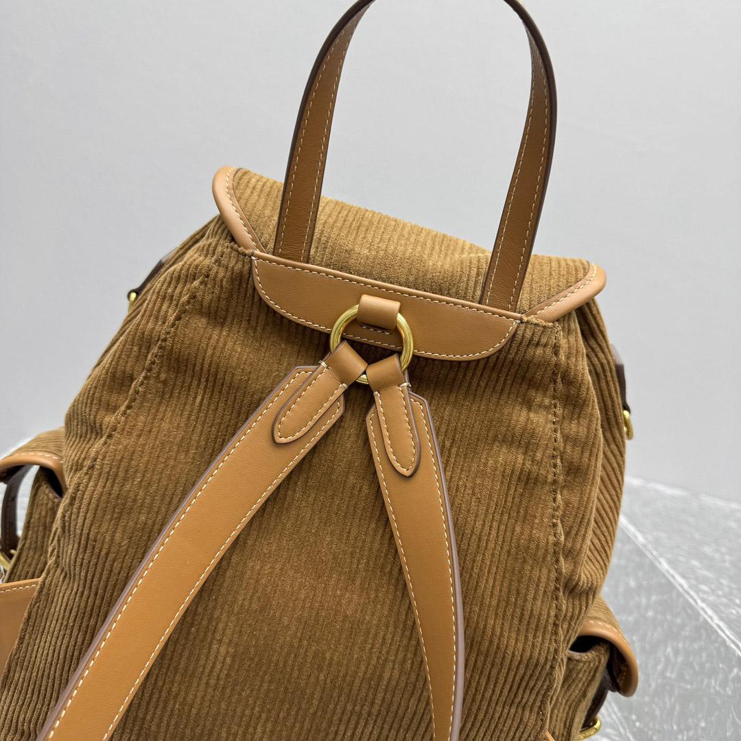 Miu Miu  Large Corduroy Backpack - FashionPlug
