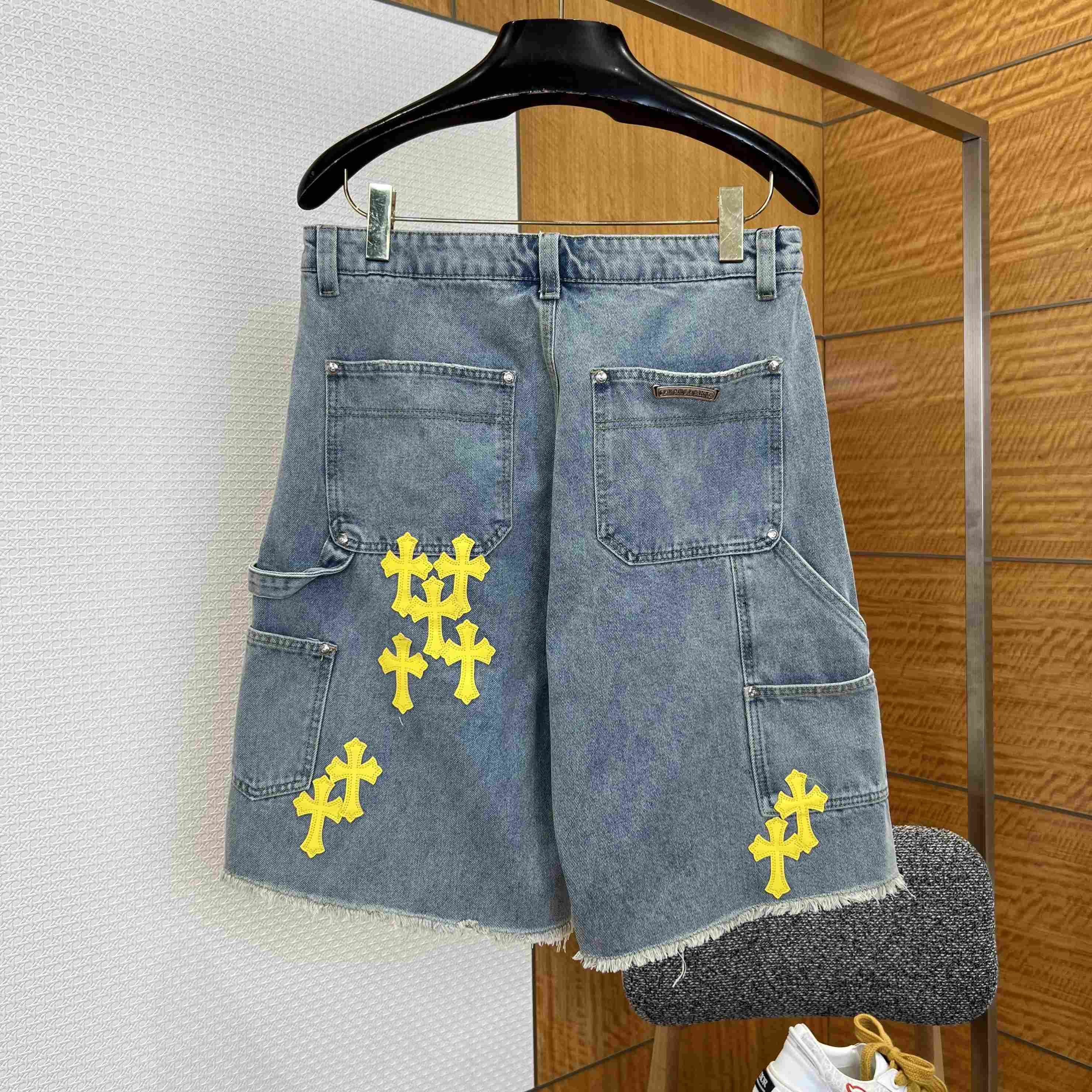 Chrome Hearts Denim Shorts - FashionPlug