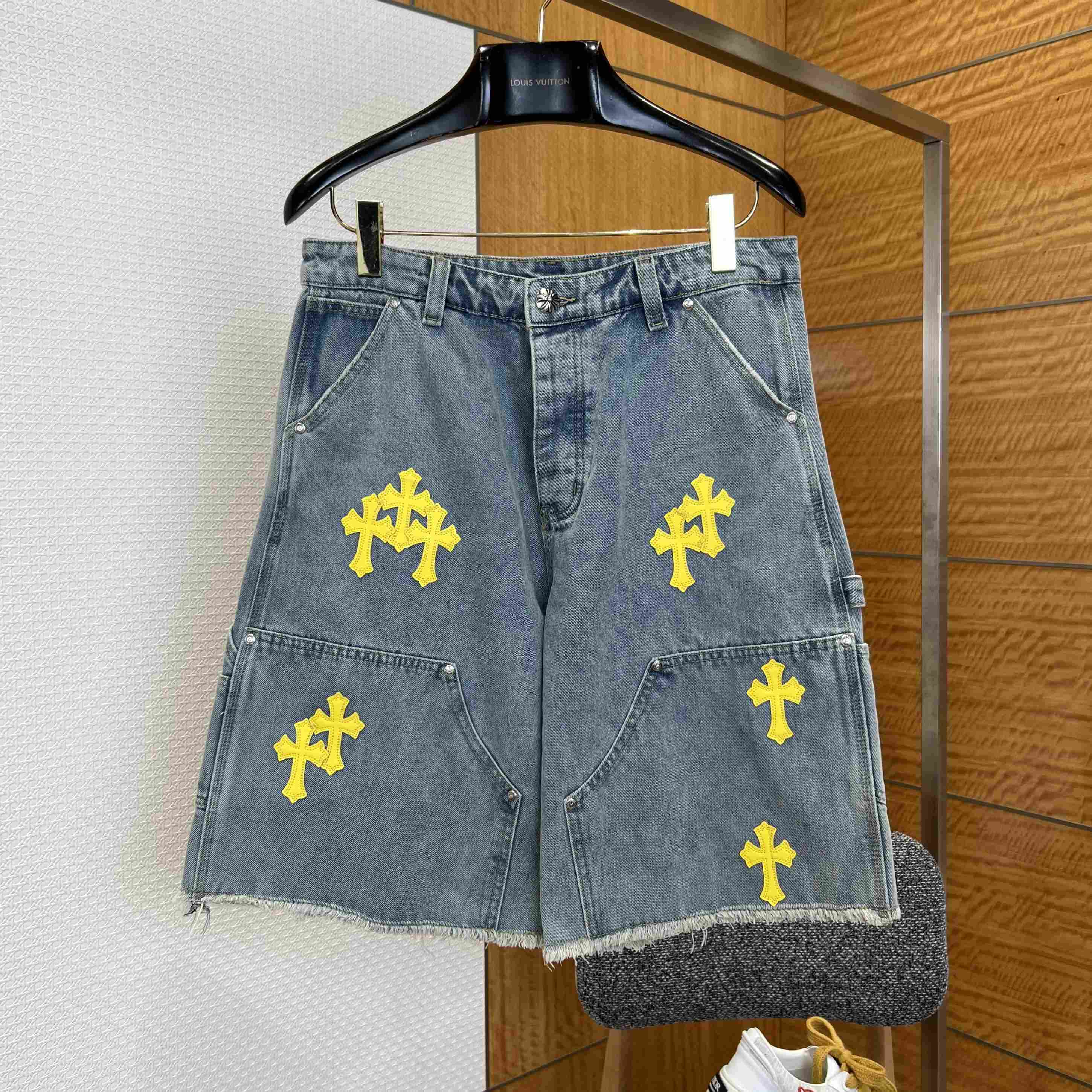 Chrome Hearts Denim Shorts - FashionPlug