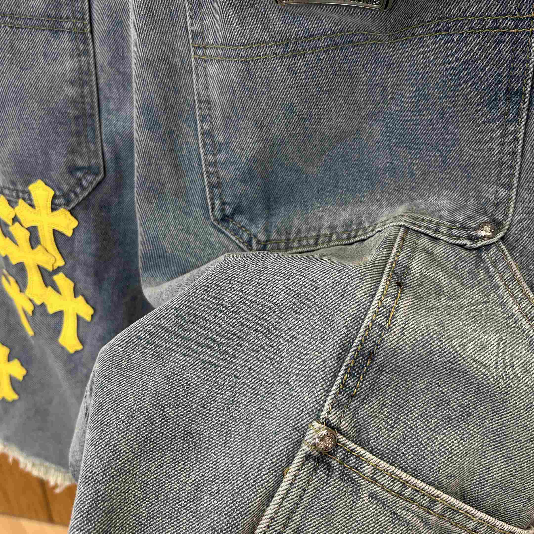 Chrome Hearts Denim Shorts - FashionPlug