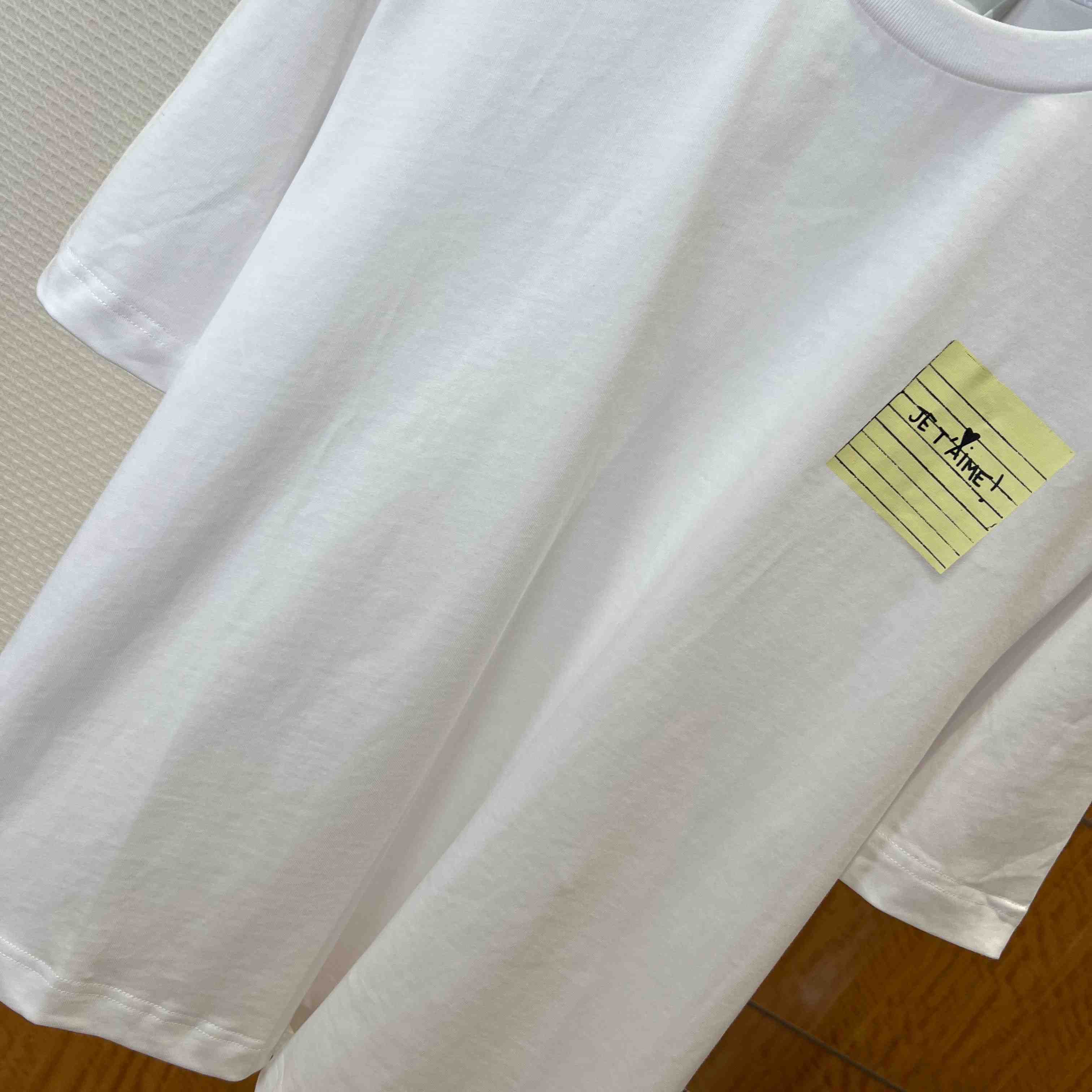 AMI Paris White Cotton Post It 